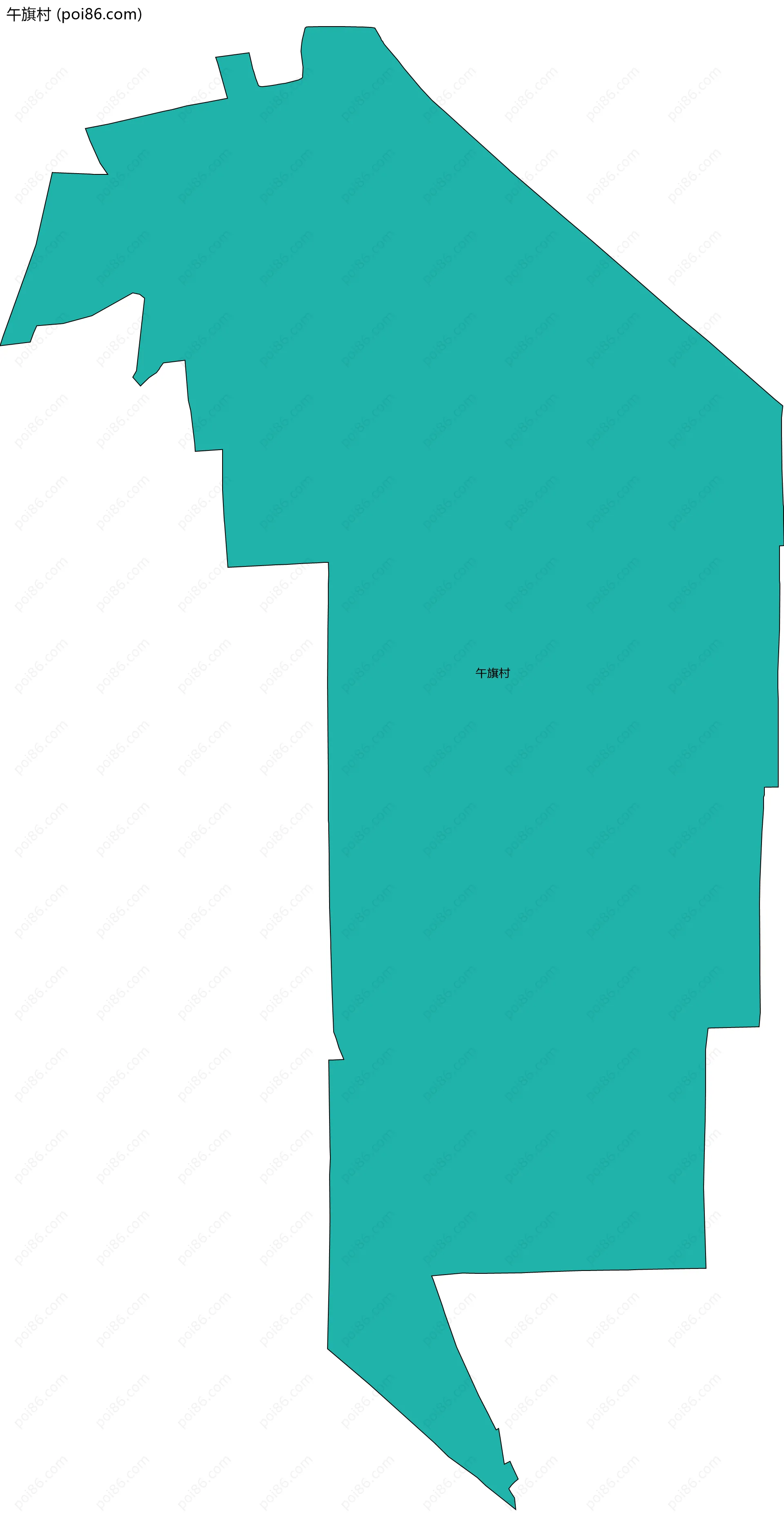 午旗村边界地图