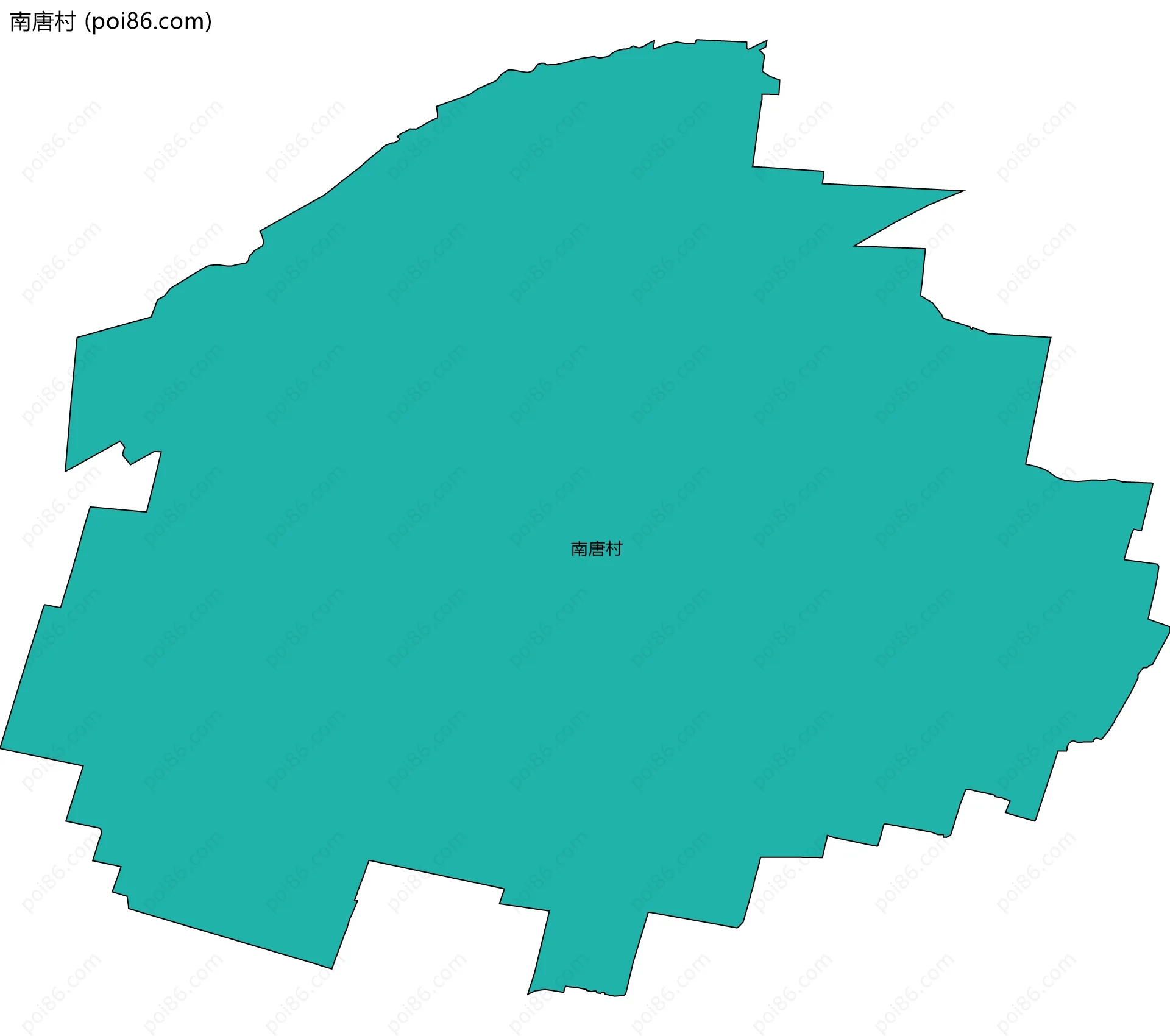 南唐村边界地图