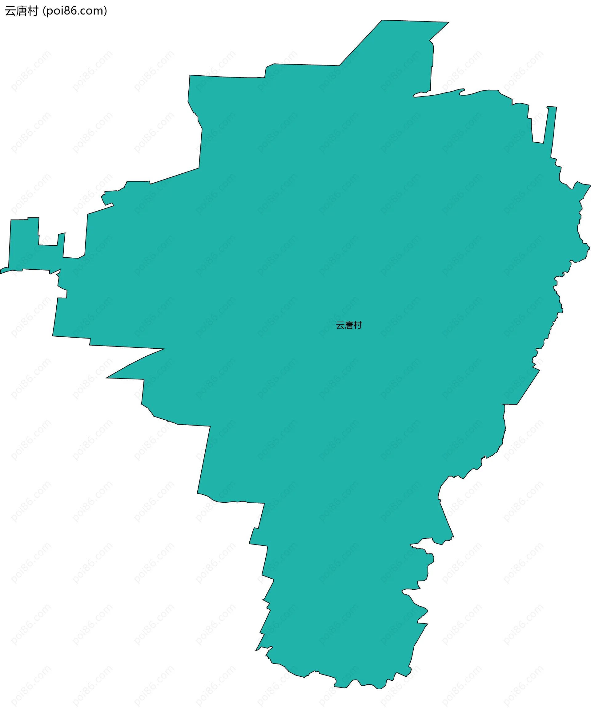 云唐村边界地图
