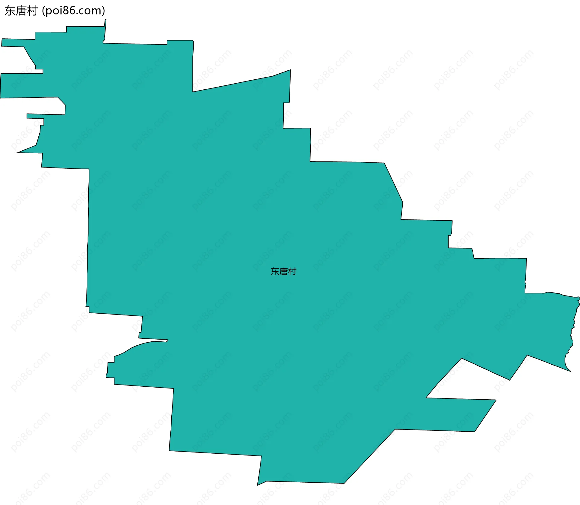 东唐村边界地图