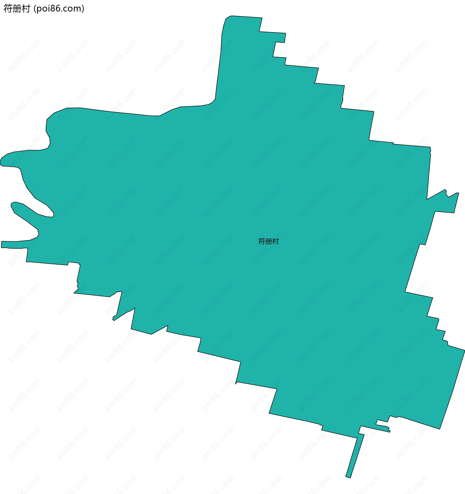 符册村边界地图
