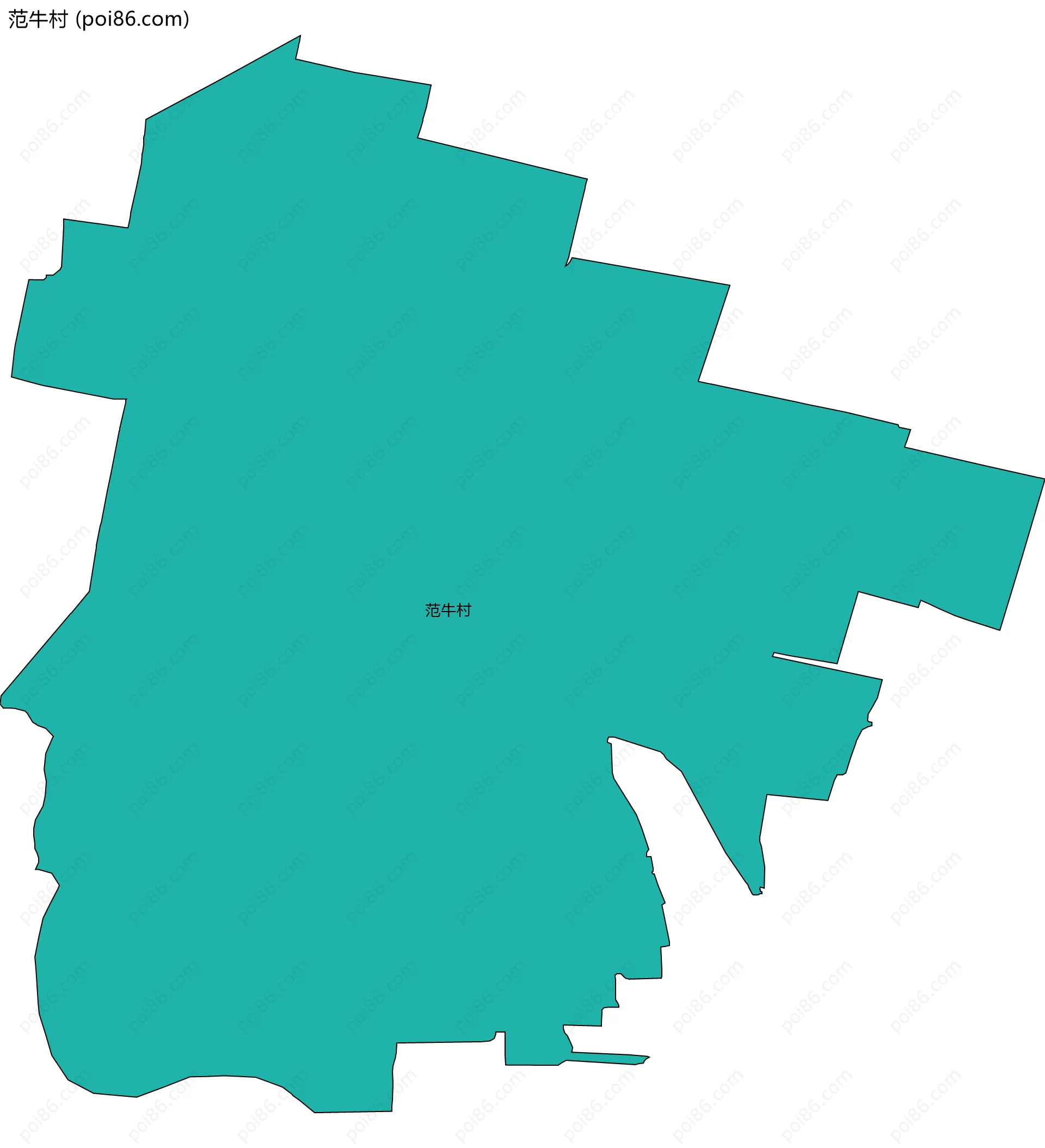 范牛村边界地图