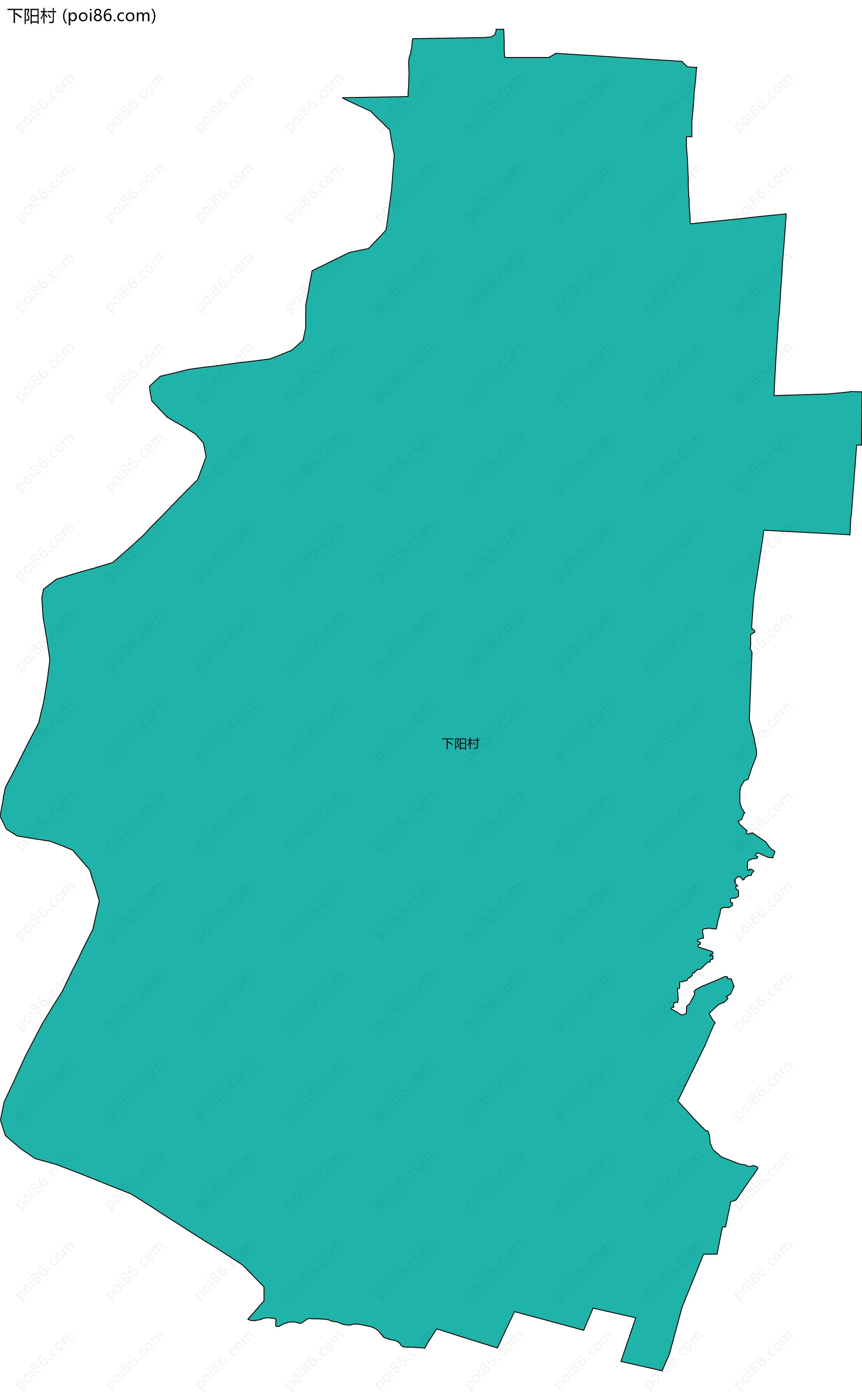 下阳村边界地图