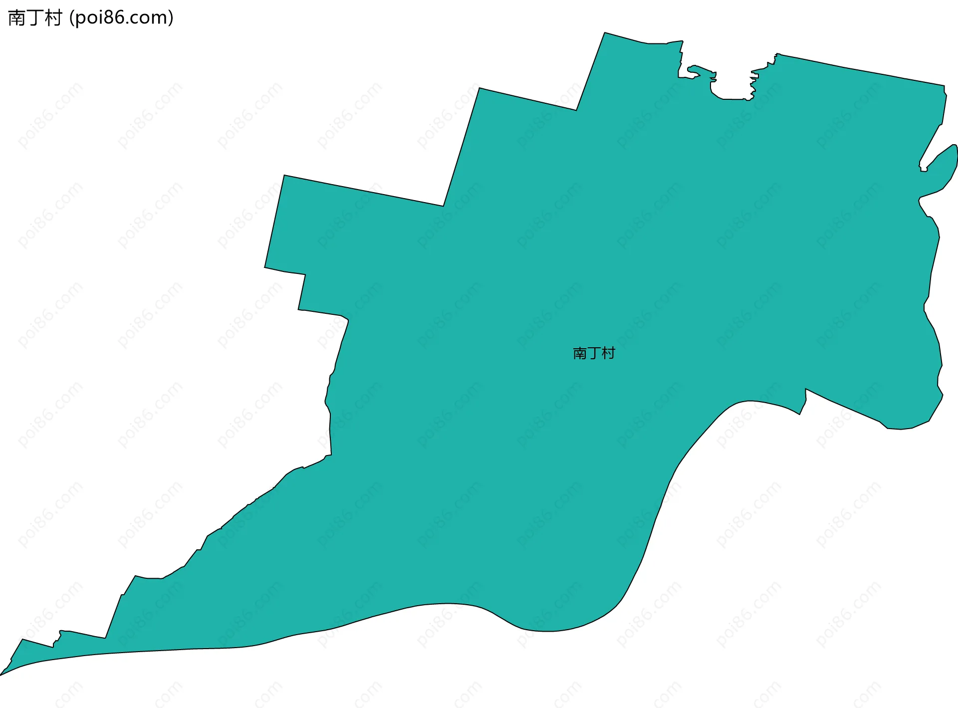 南丁村边界地图