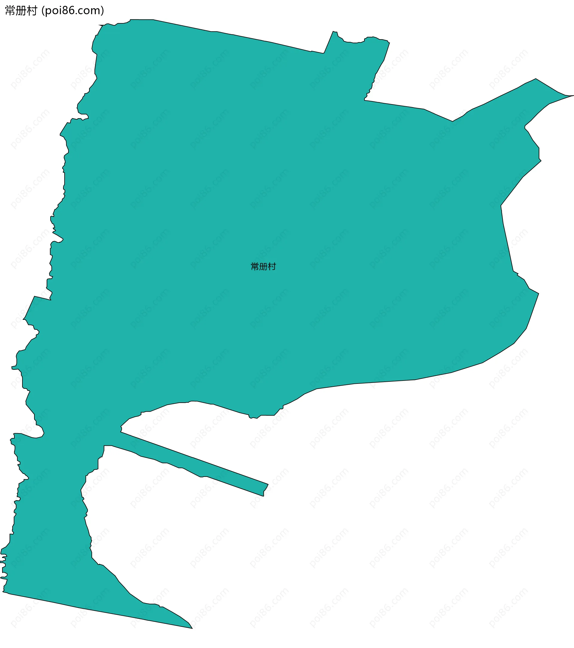 常册村边界地图