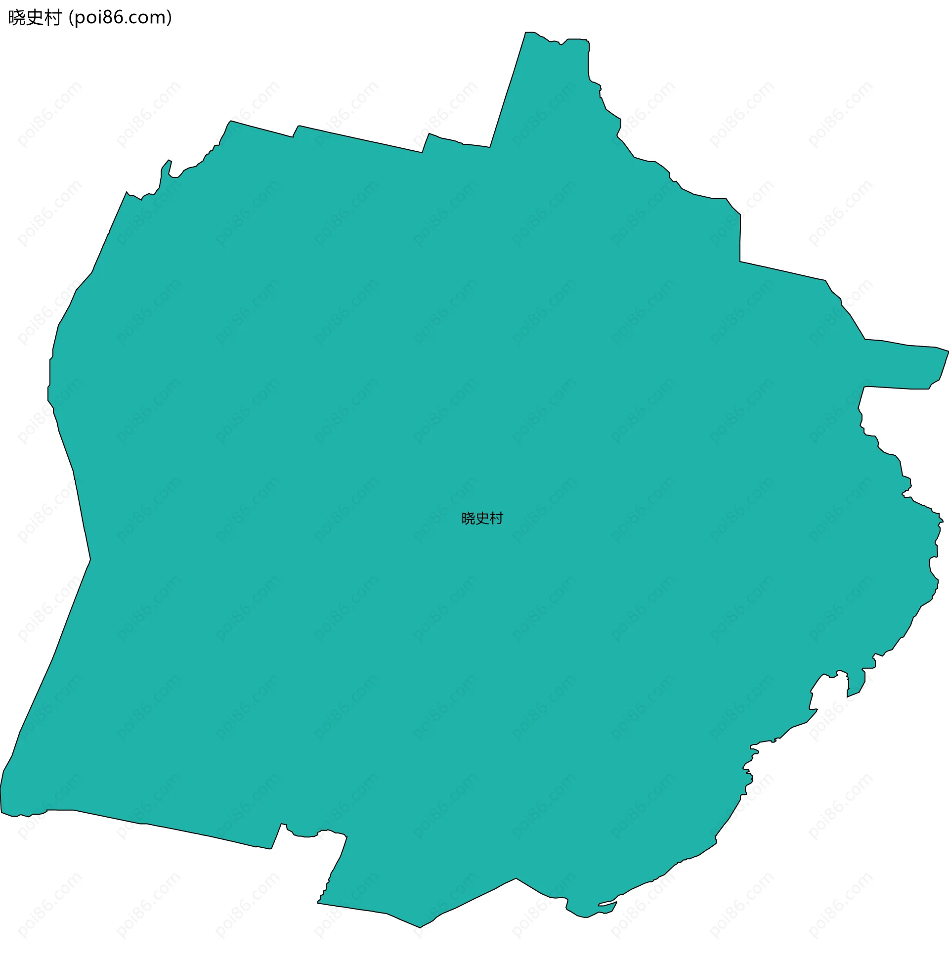 晓史村边界地图