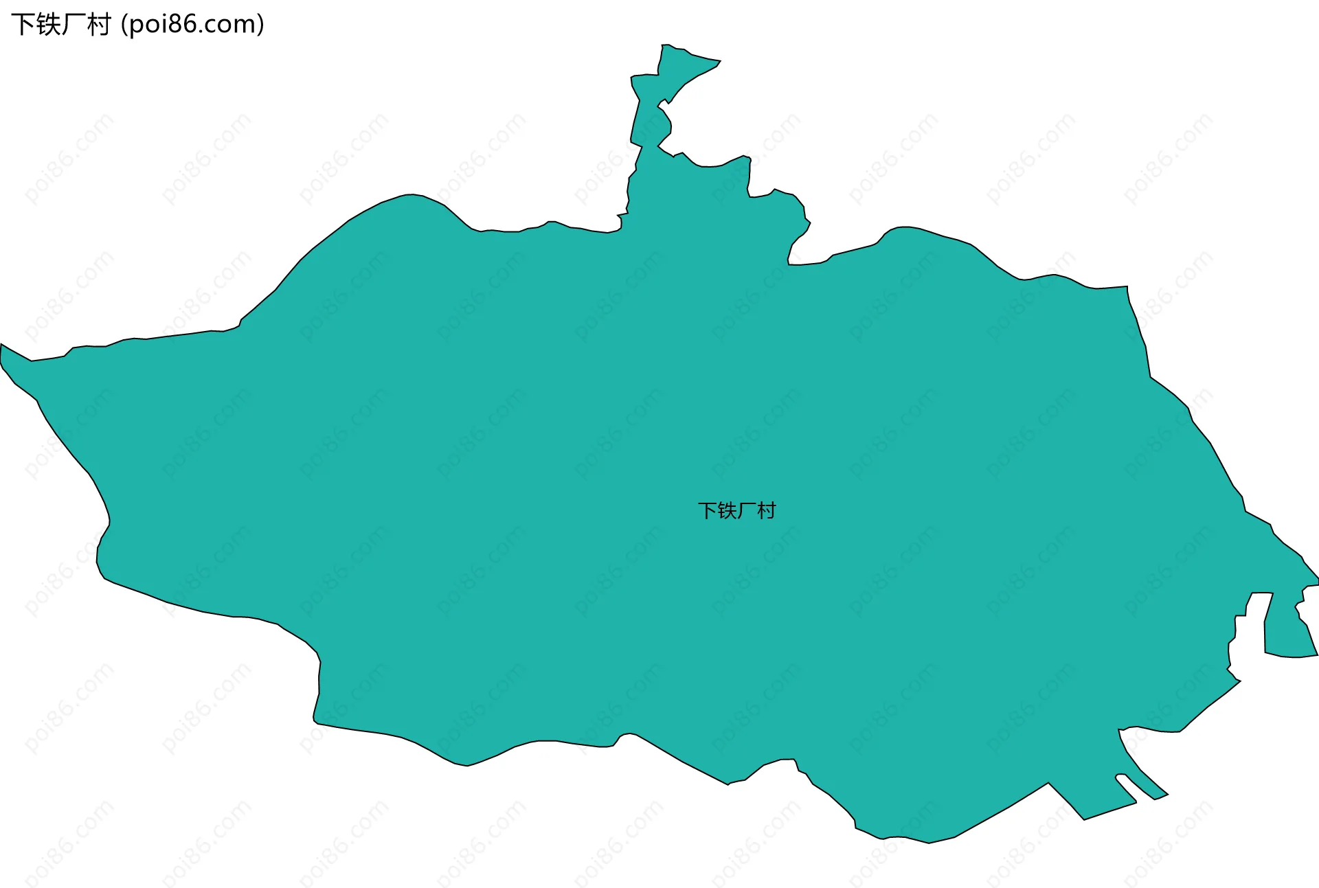 下铁厂村边界地图
