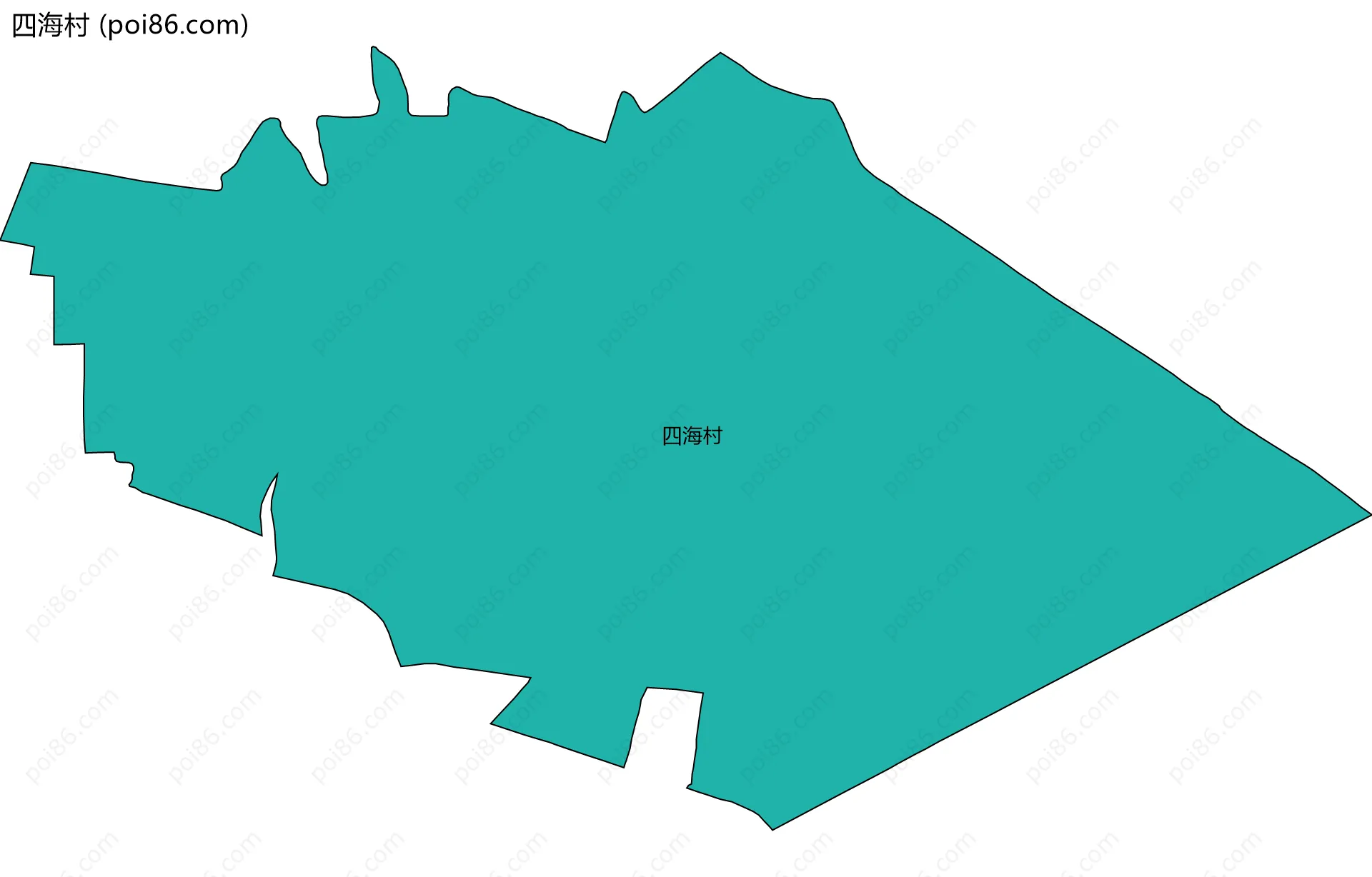 四海村边界地图