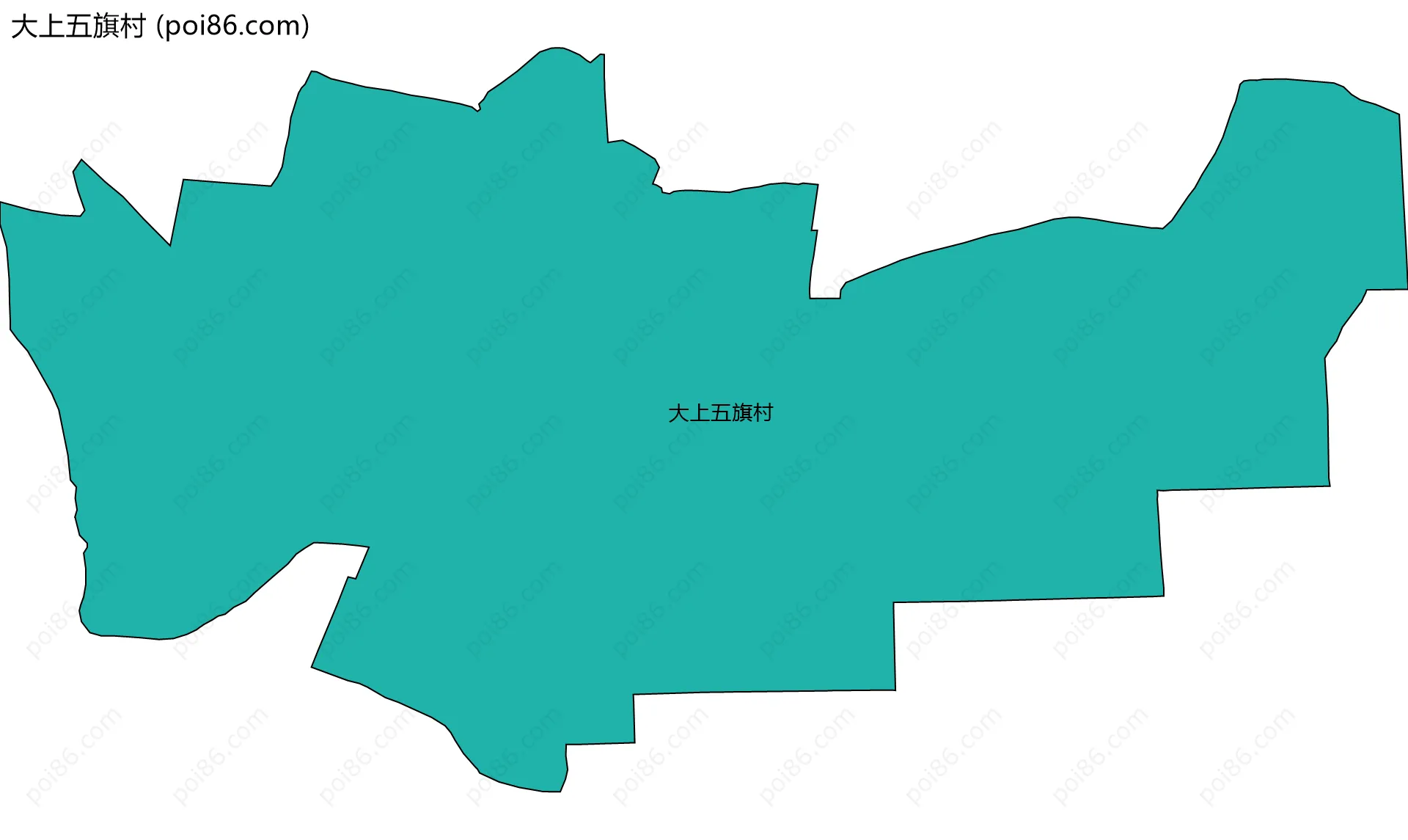 大上五旗村边界地图