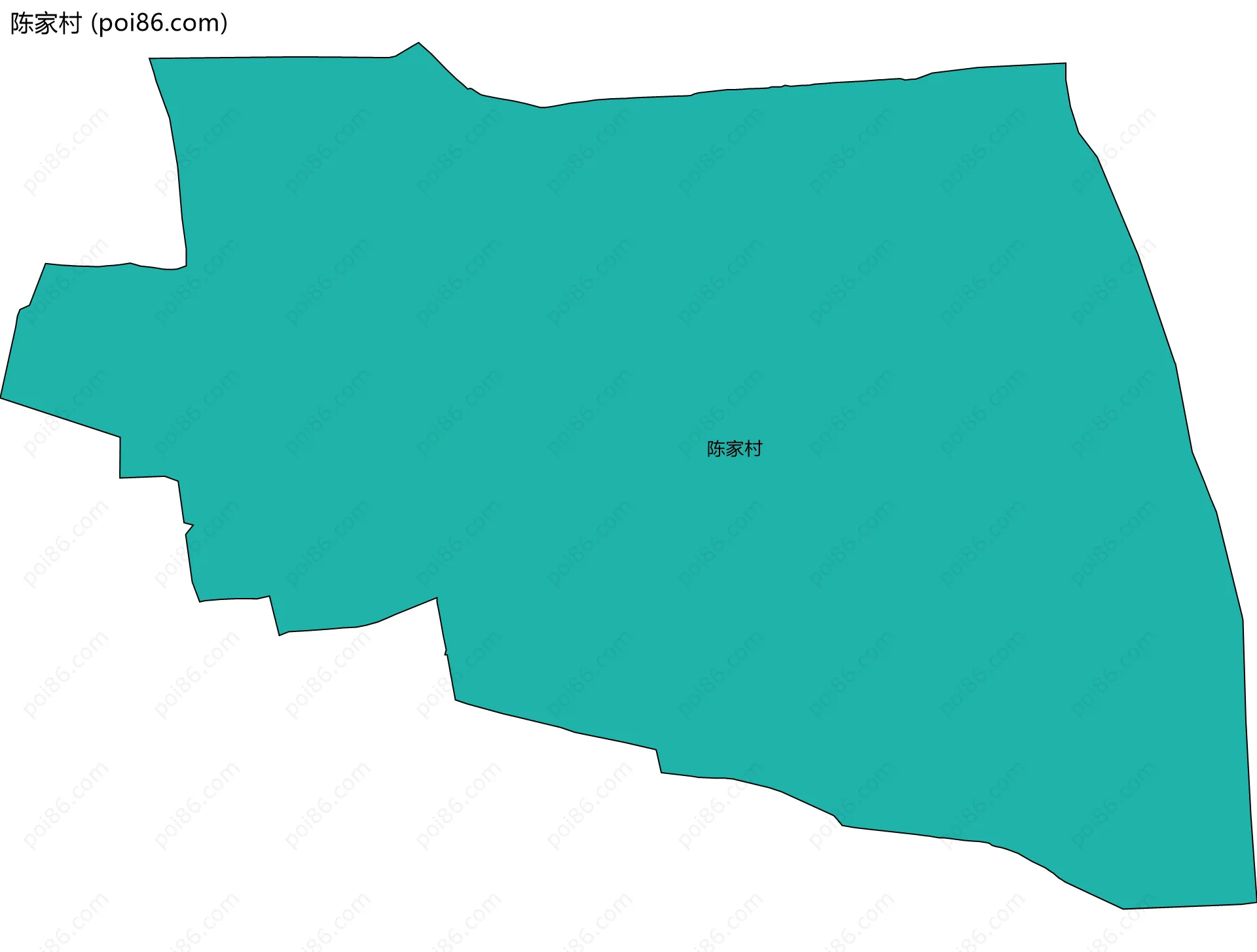 陈家村边界地图