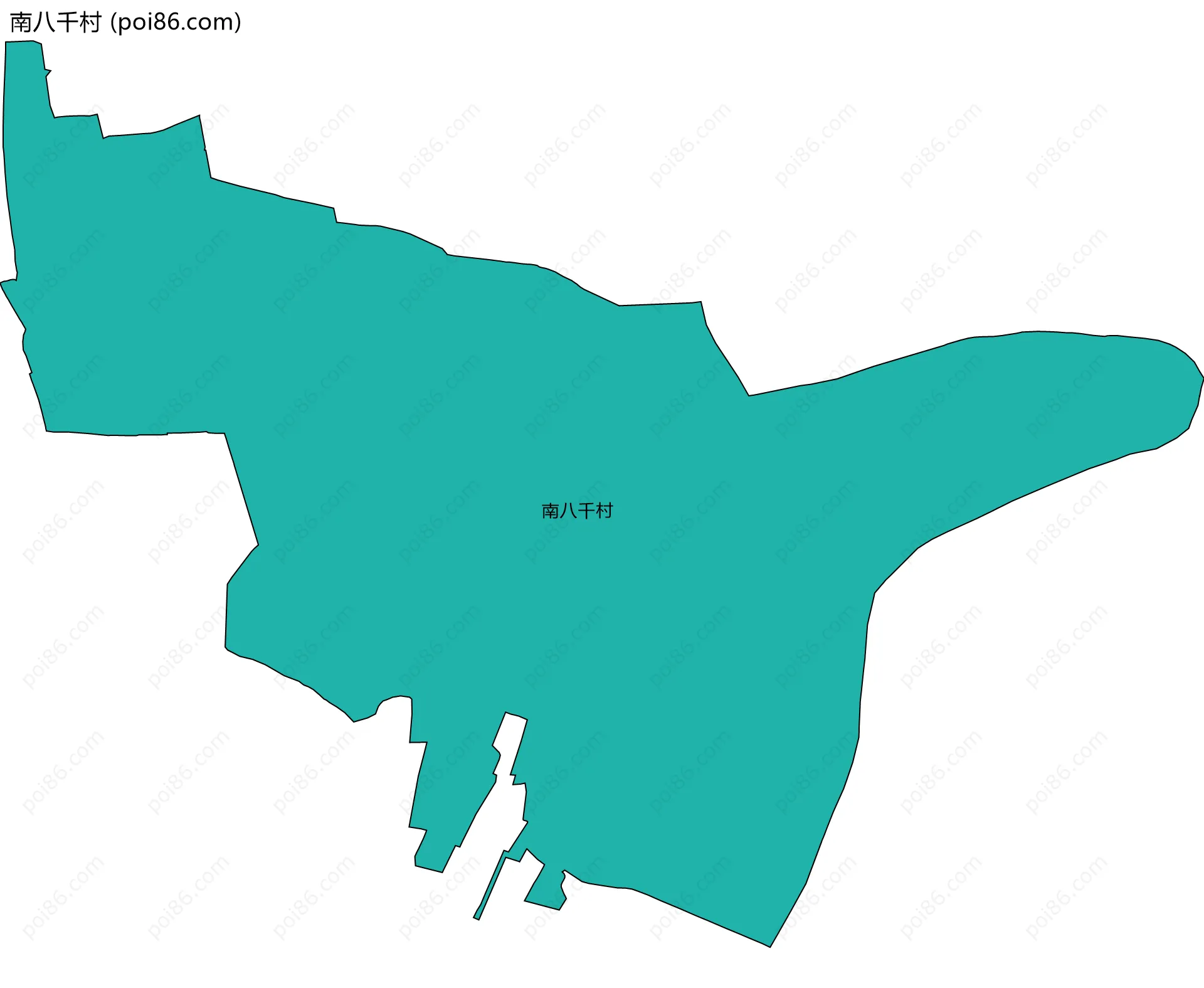 南八千村边界地图
