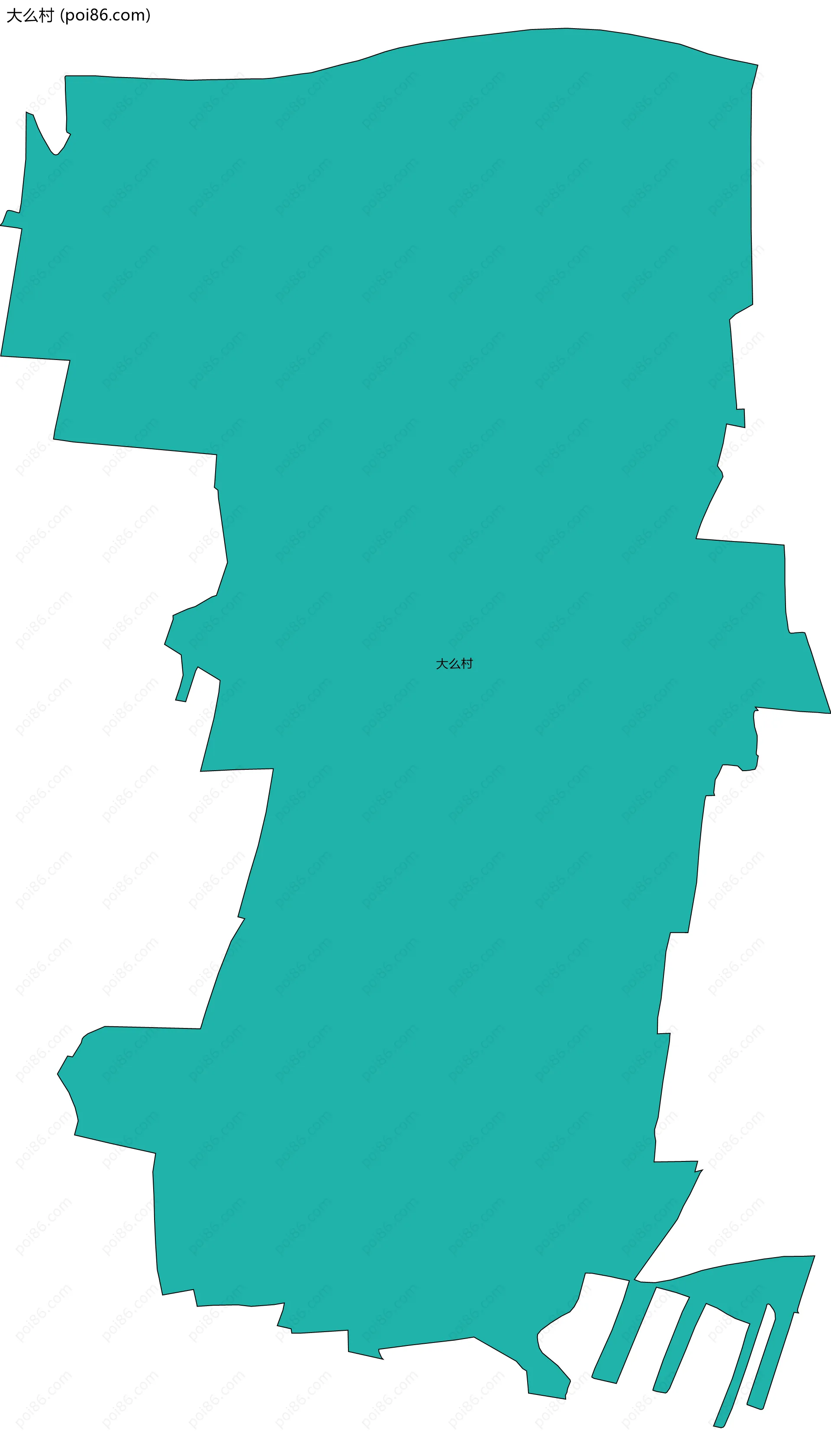 大么村边界地图