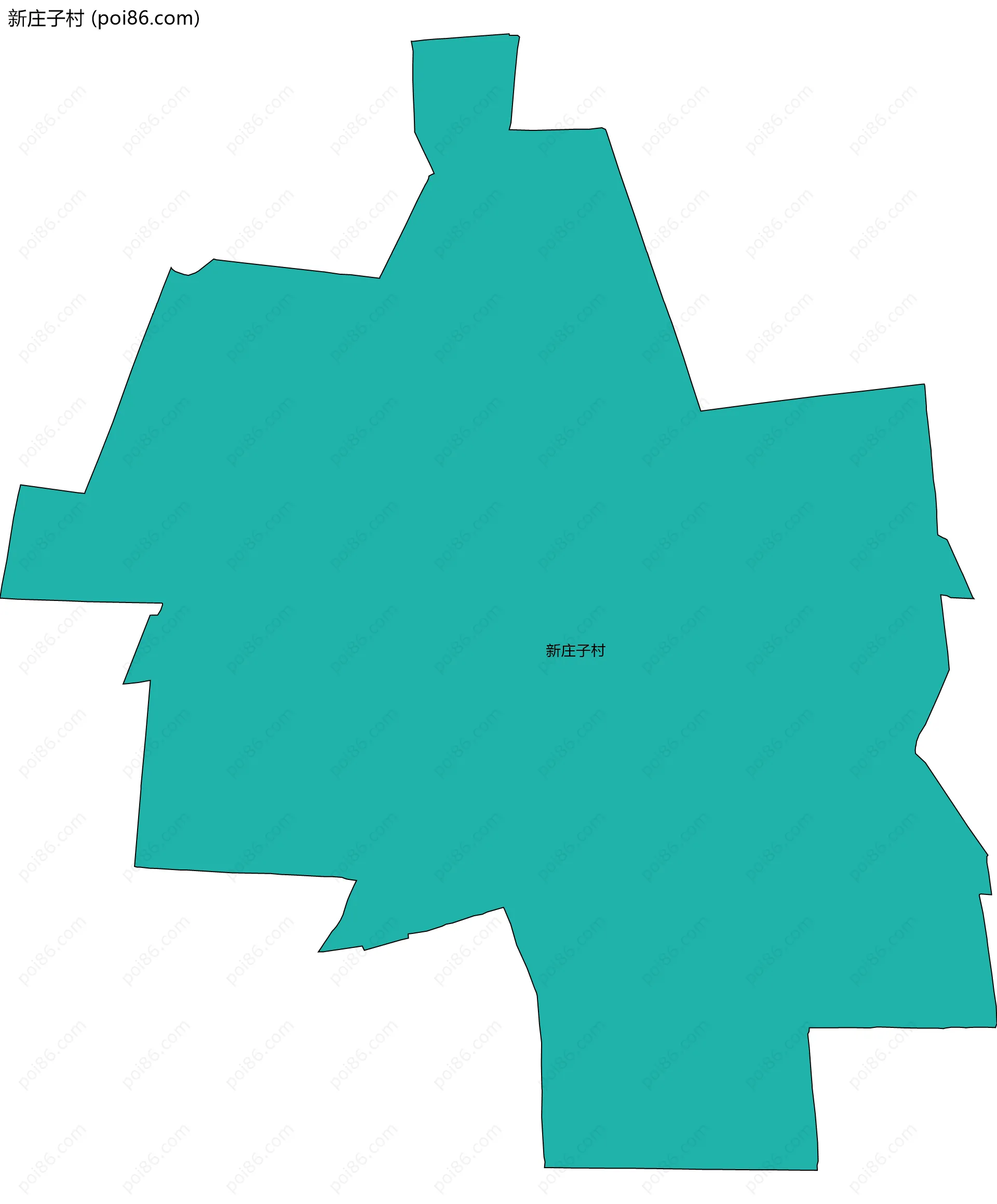 新庄子村边界地图