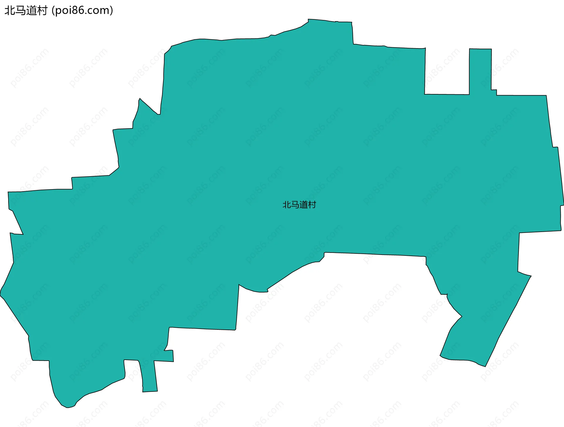 北马道村边界地图