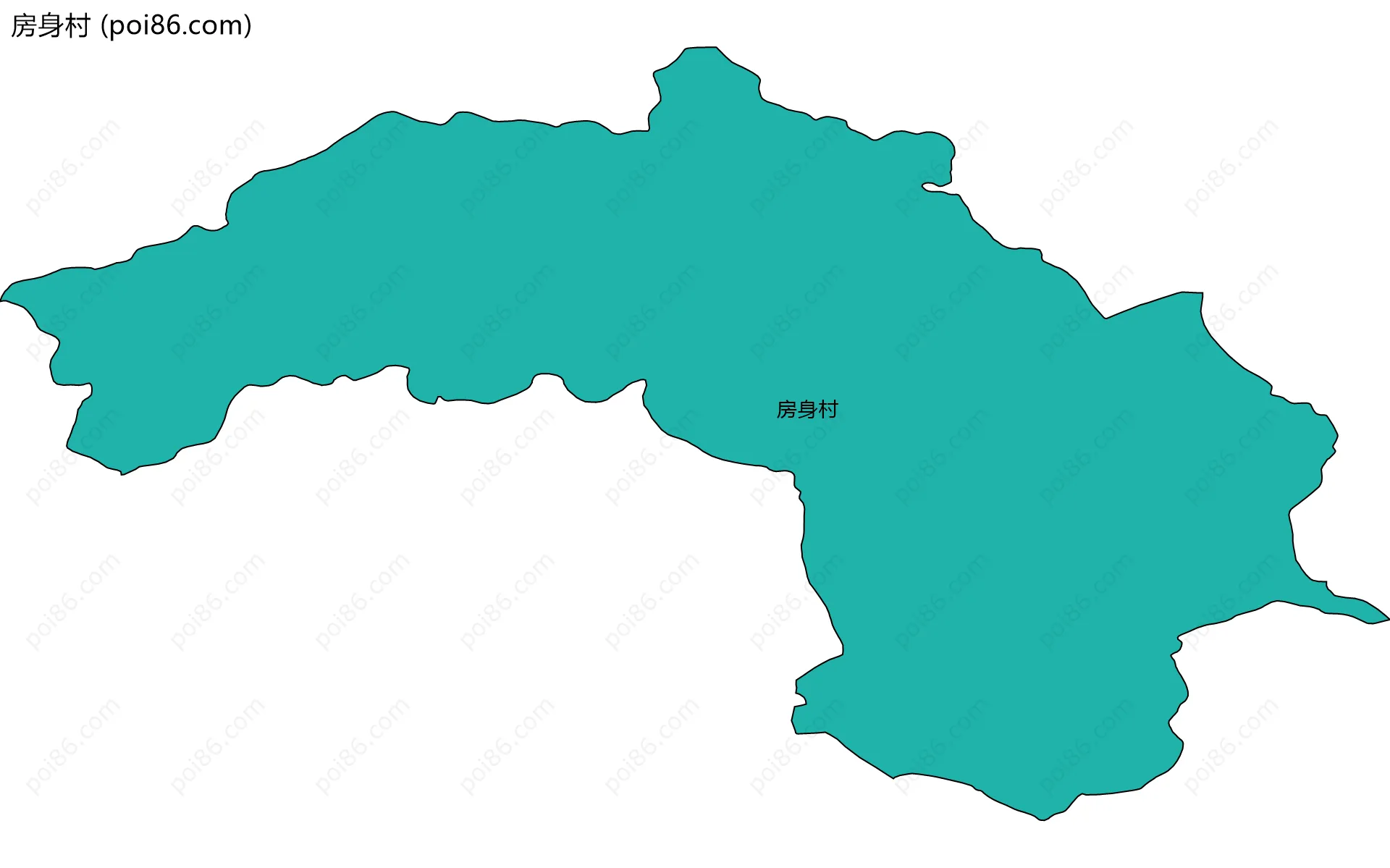 房身村边界地图