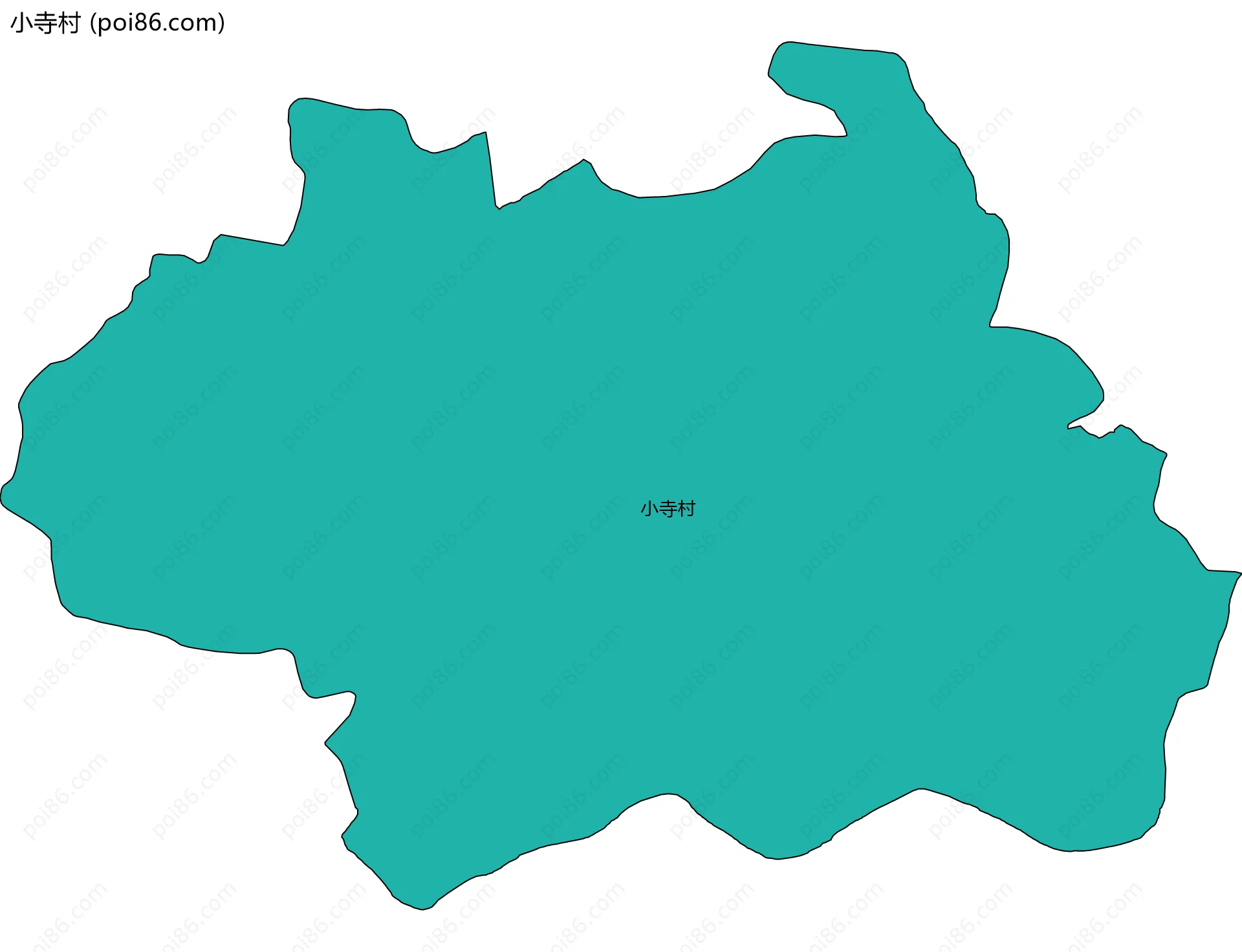 小寺村边界地图