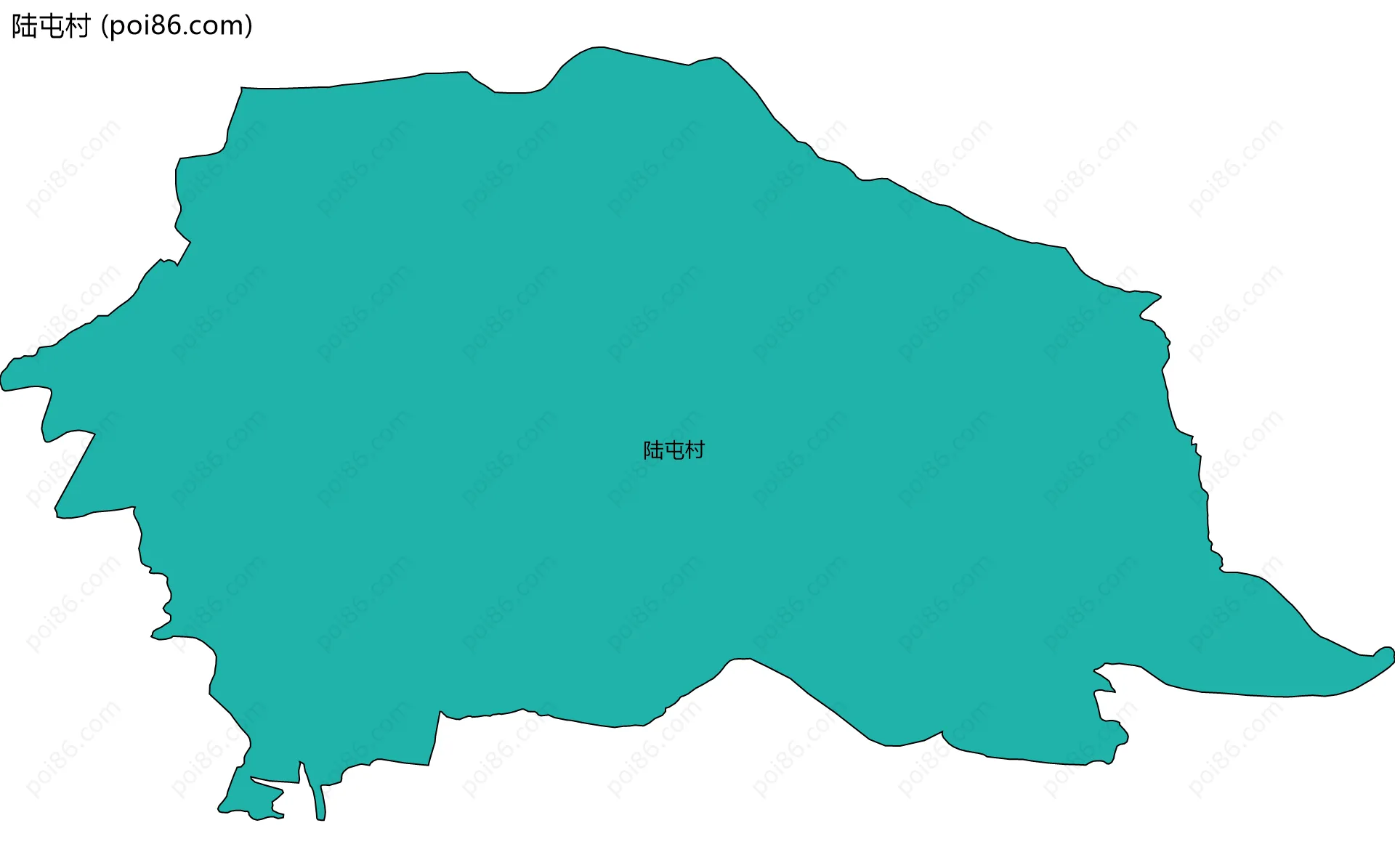 陆屯村边界地图