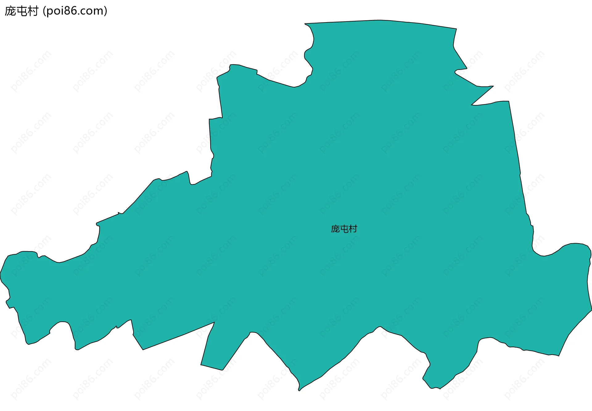 庞屯村边界地图