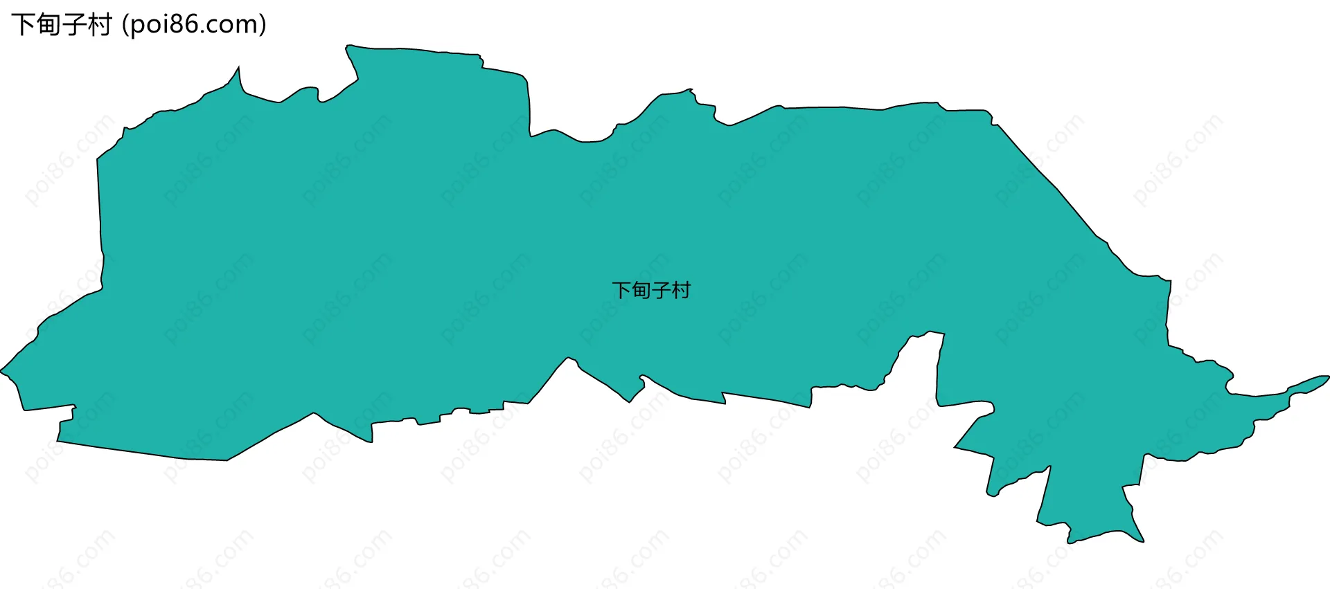 下甸子村边界地图