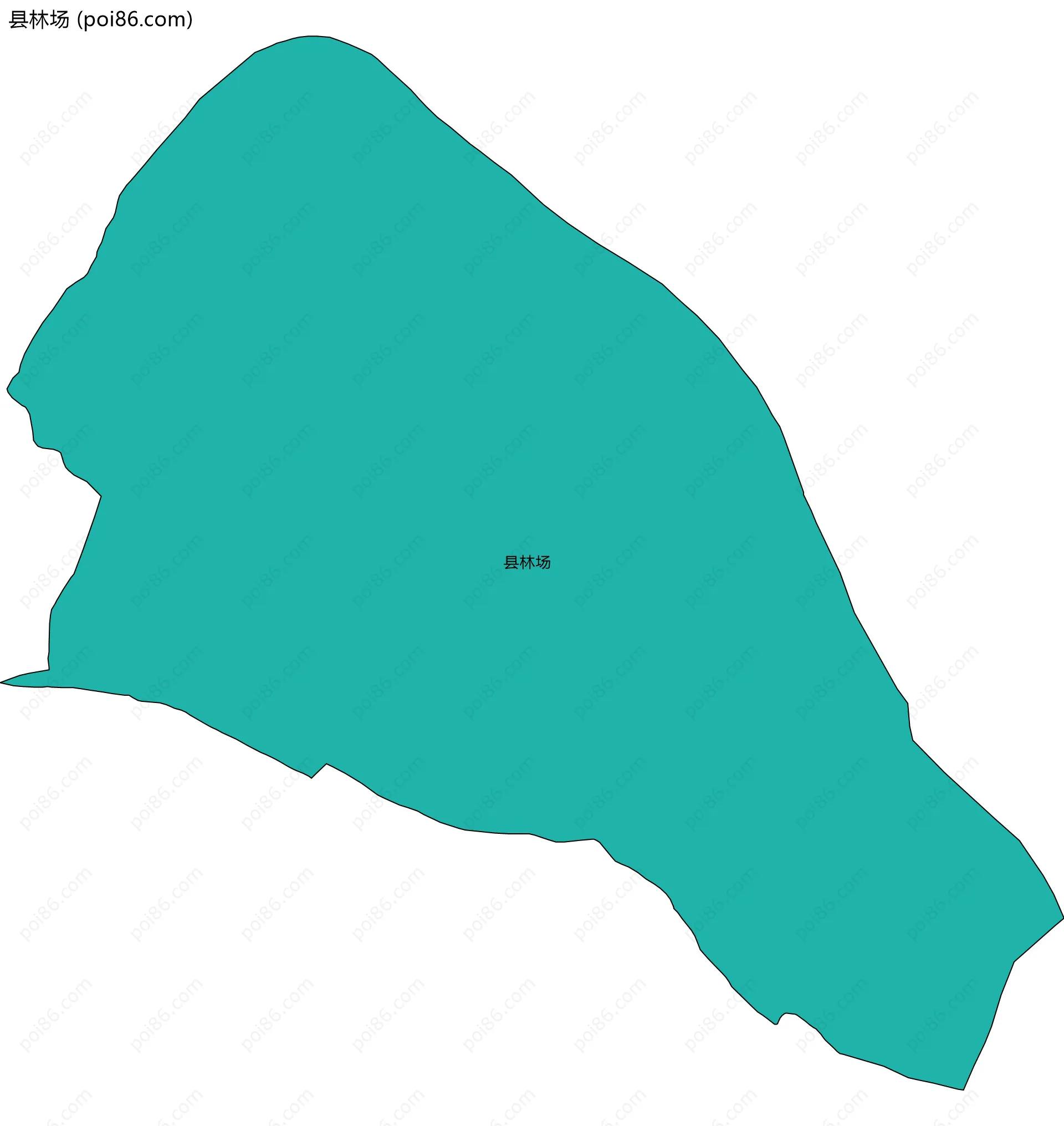 县林场边界地图