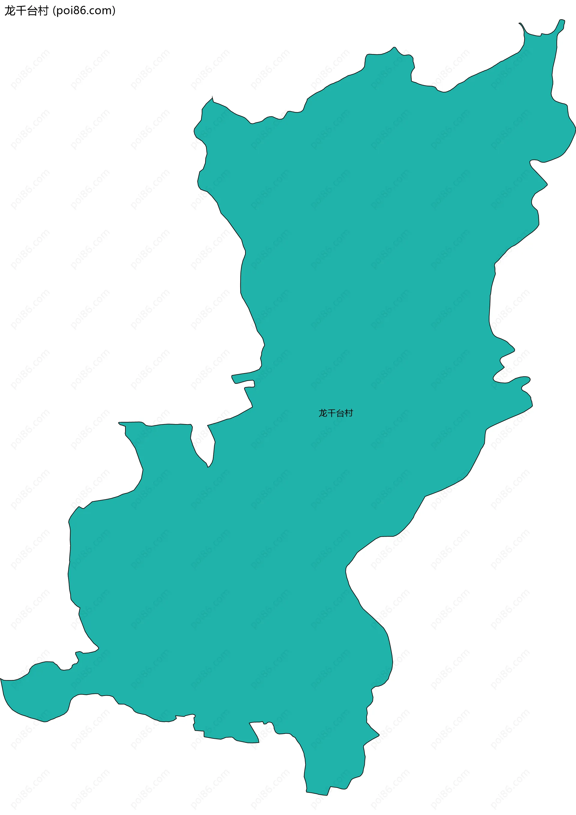 龙千台村边界地图