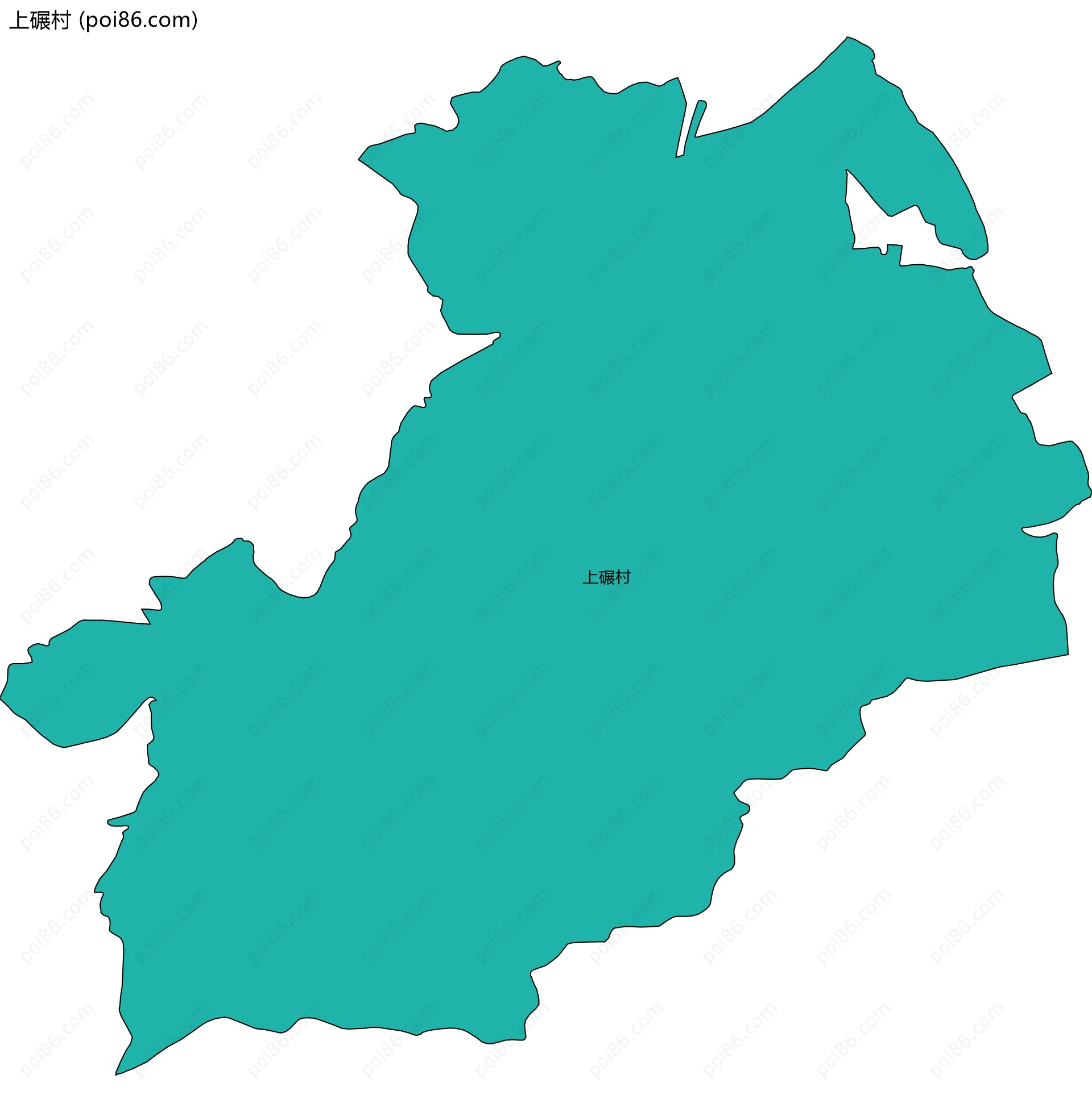 上碾村边界地图
