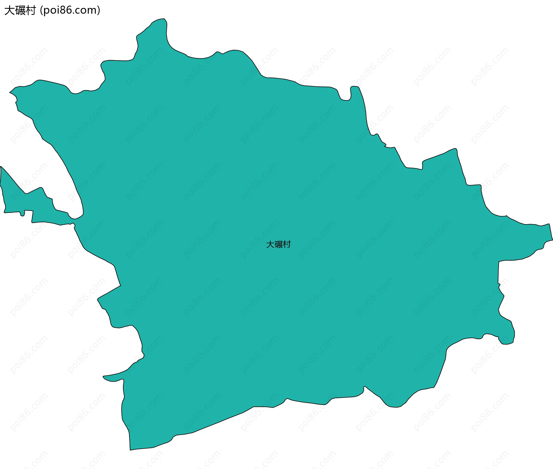 大碾村边界地图