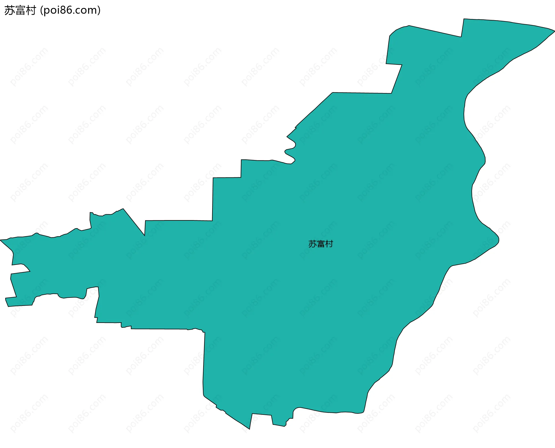 苏富村边界地图