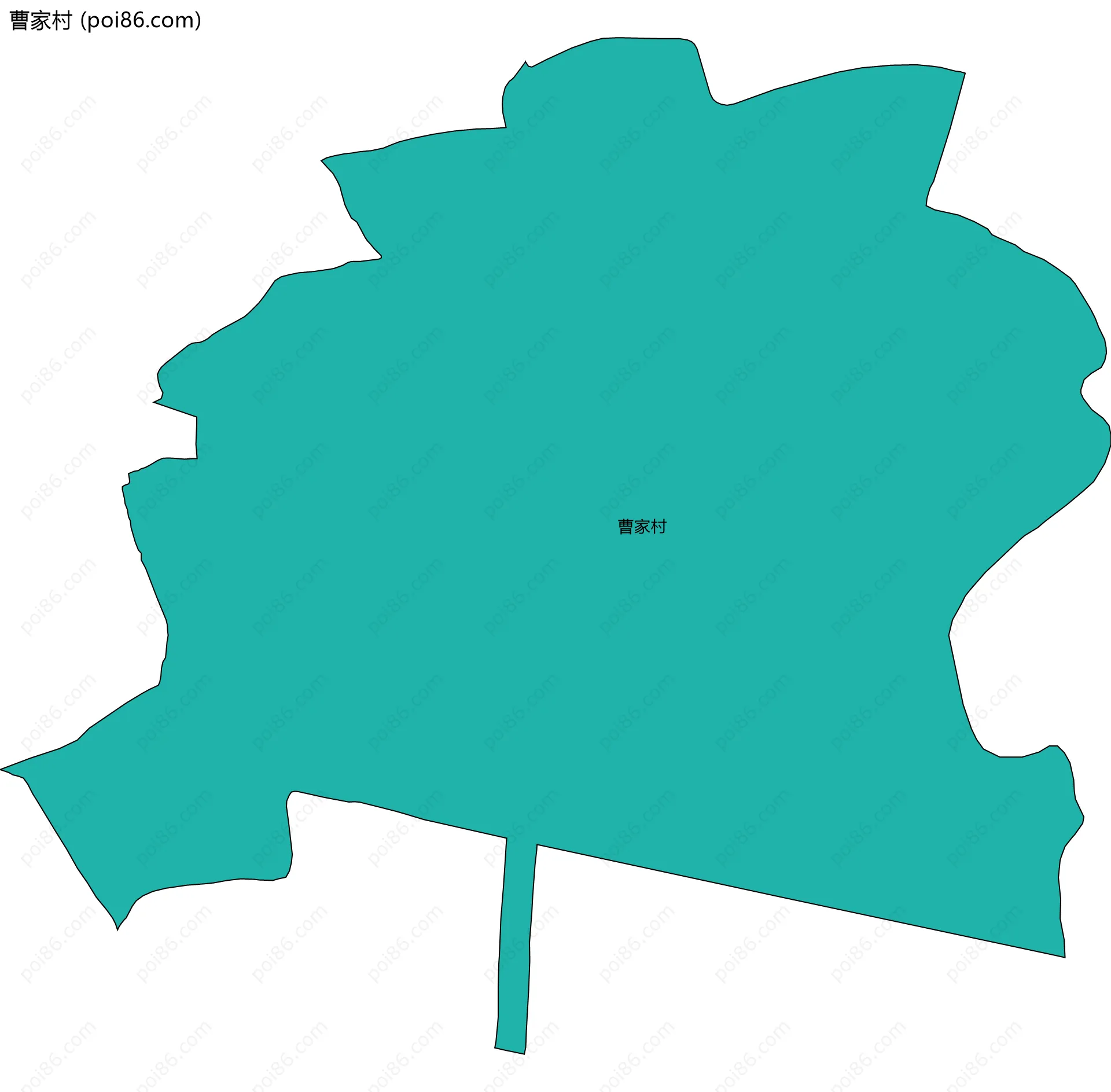 曹家村边界地图