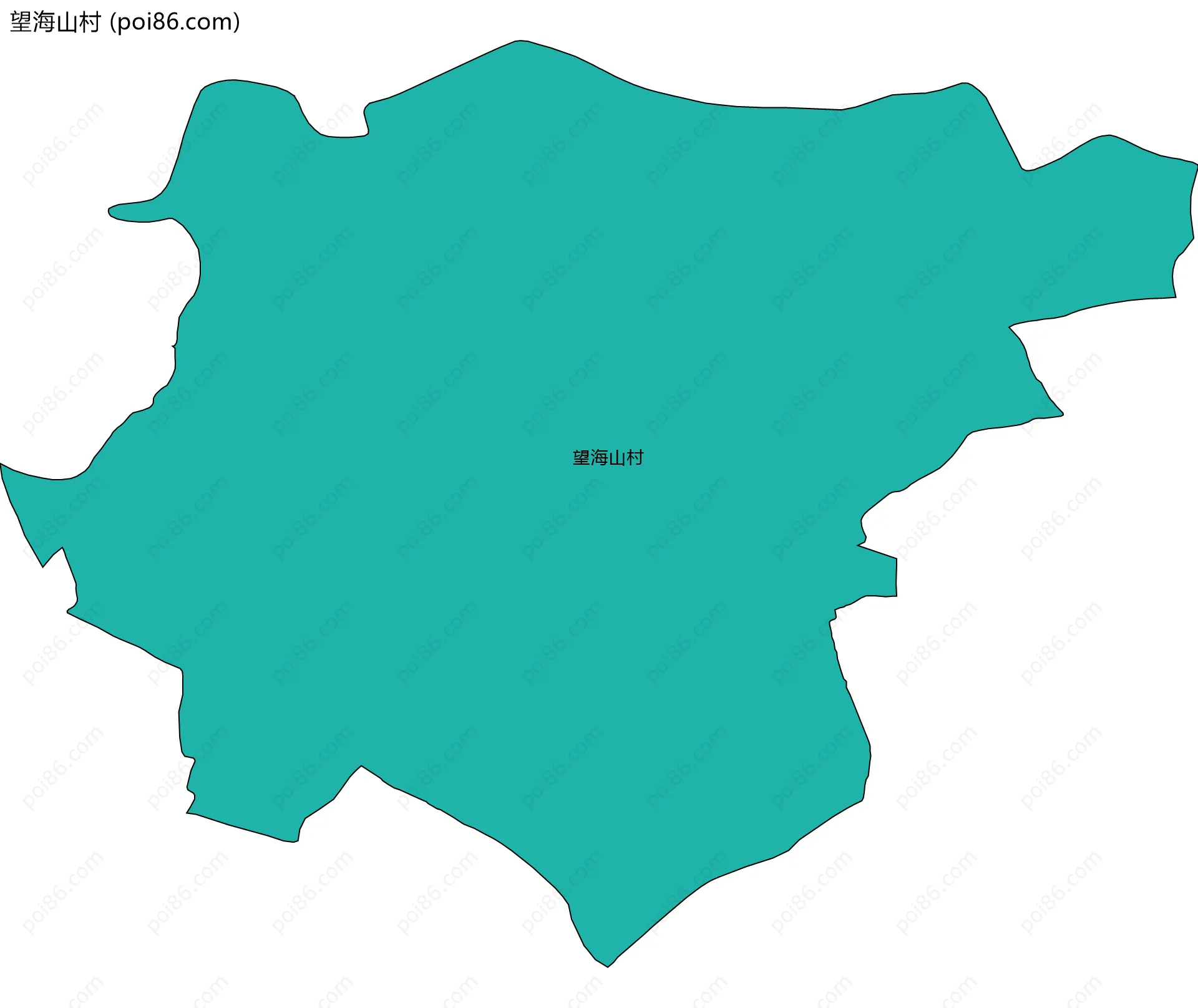 望海山村边界地图