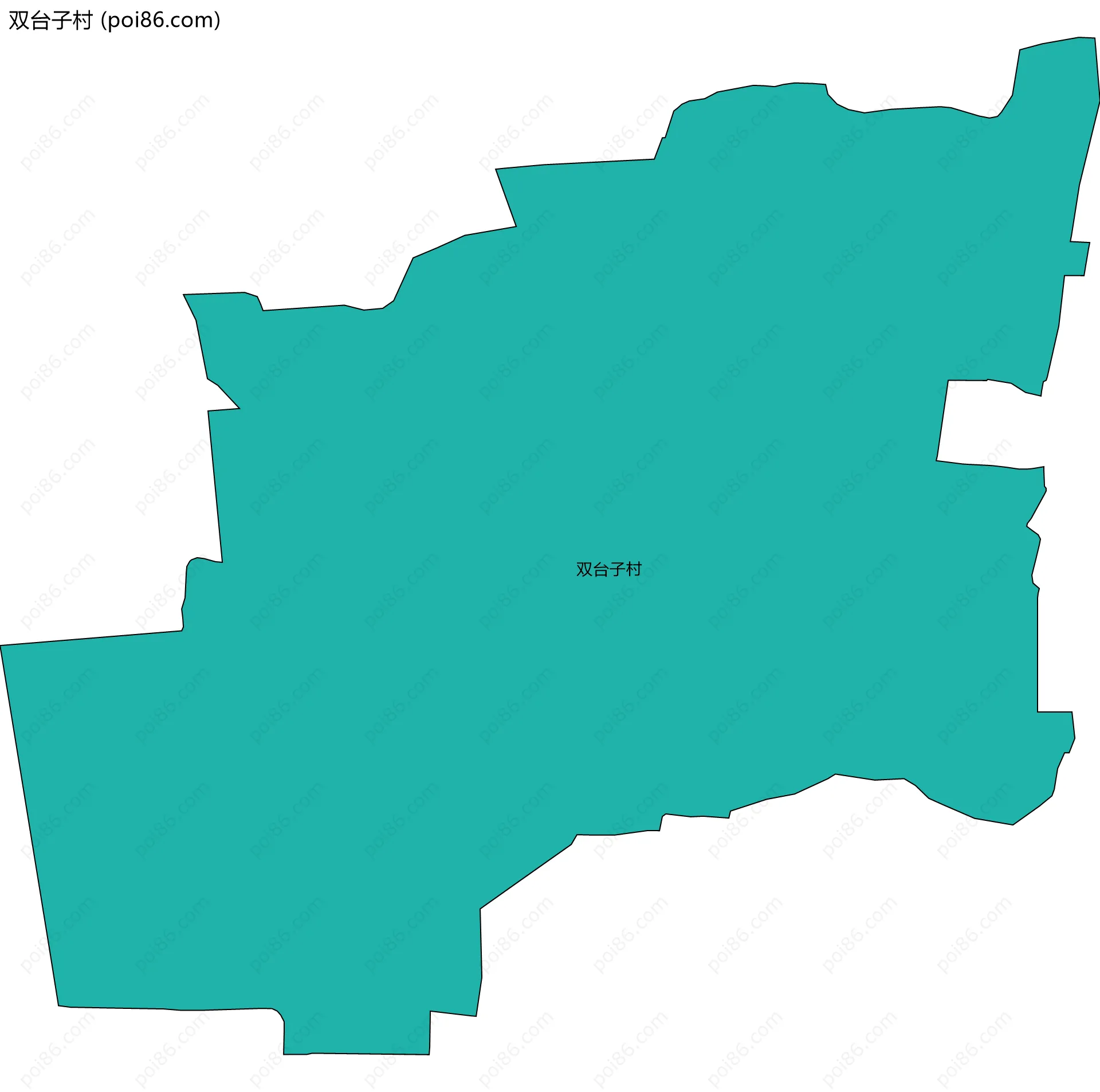 双台子村边界地图