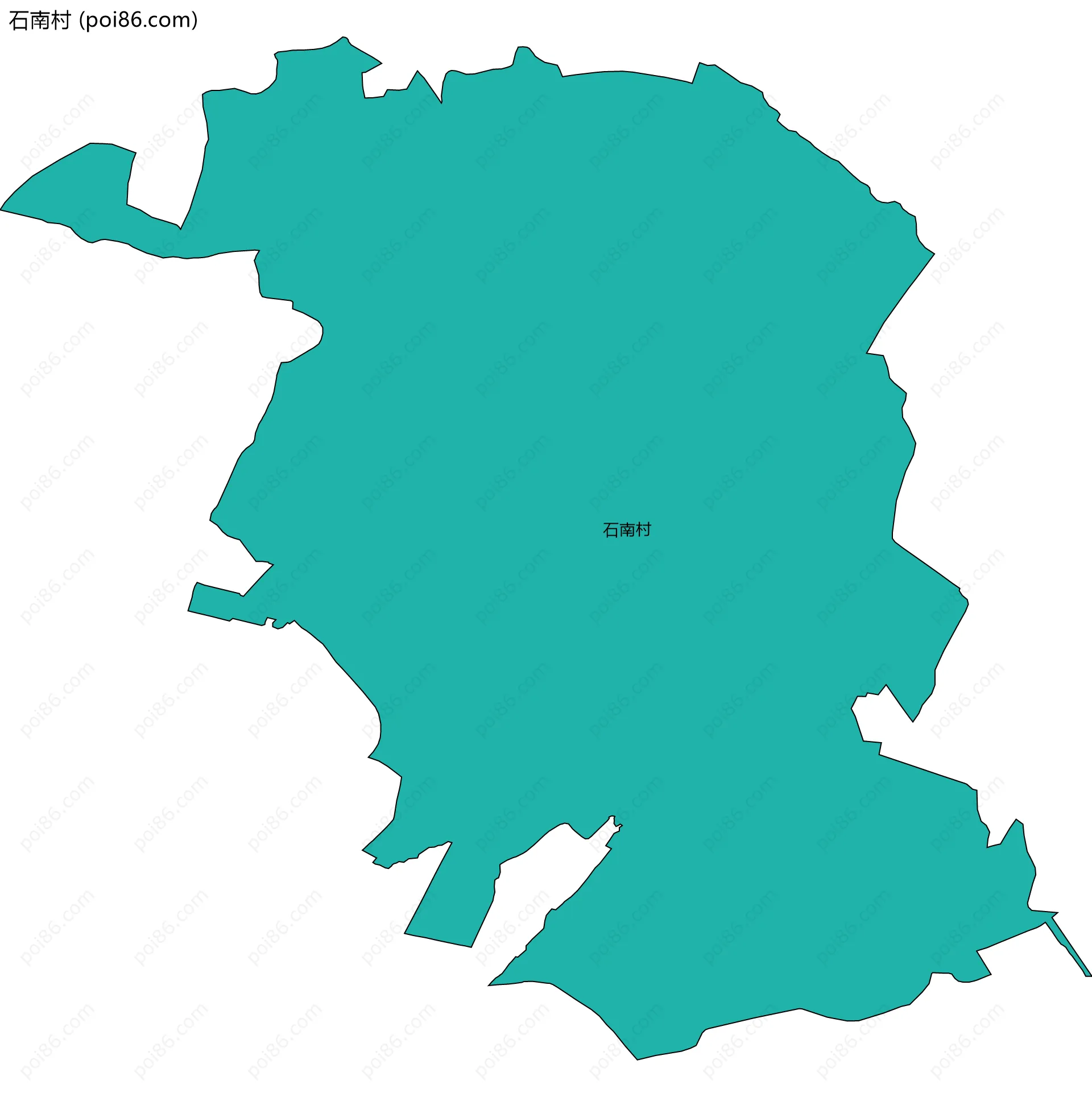 石南村边界地图