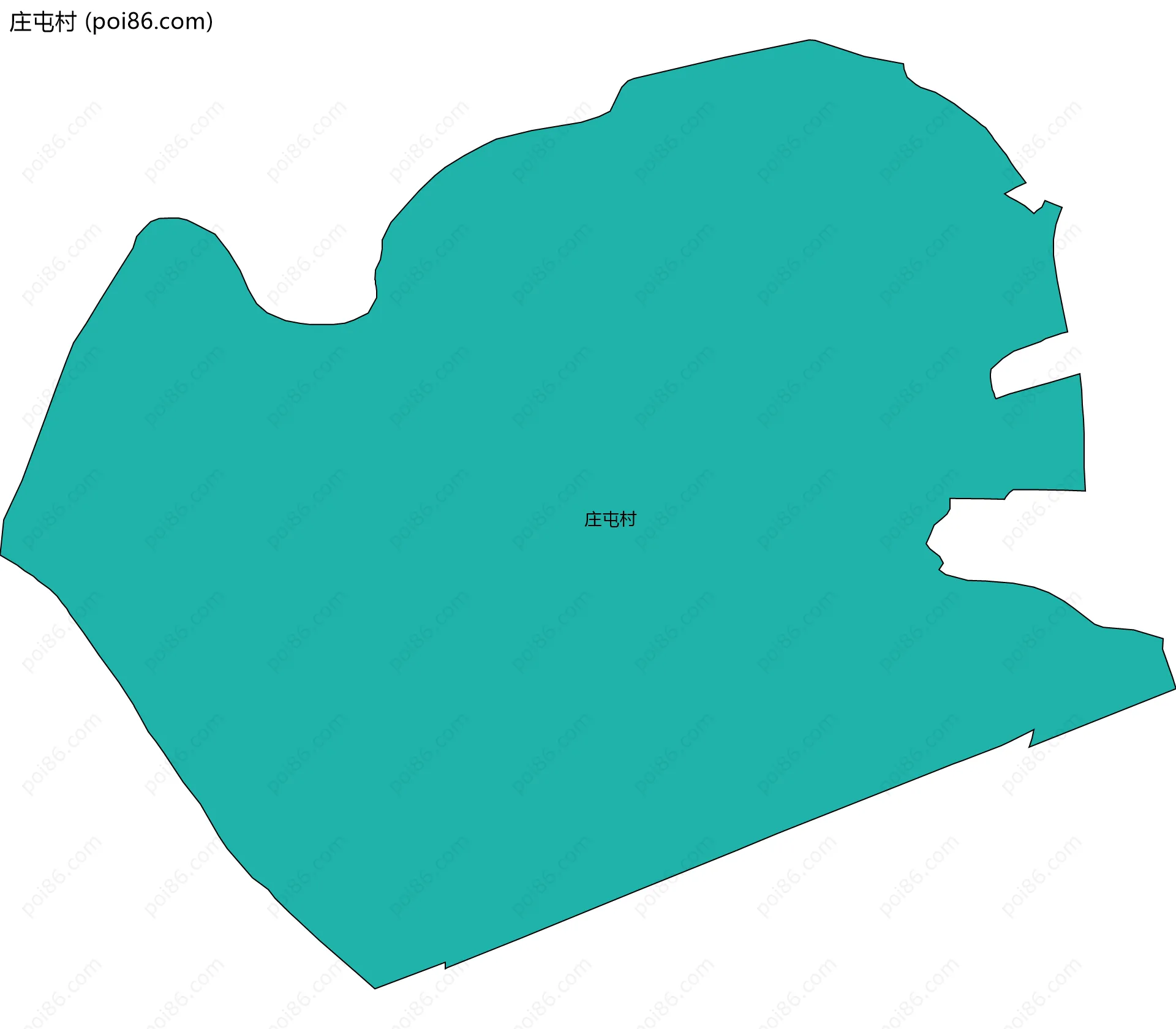 庄屯村边界地图