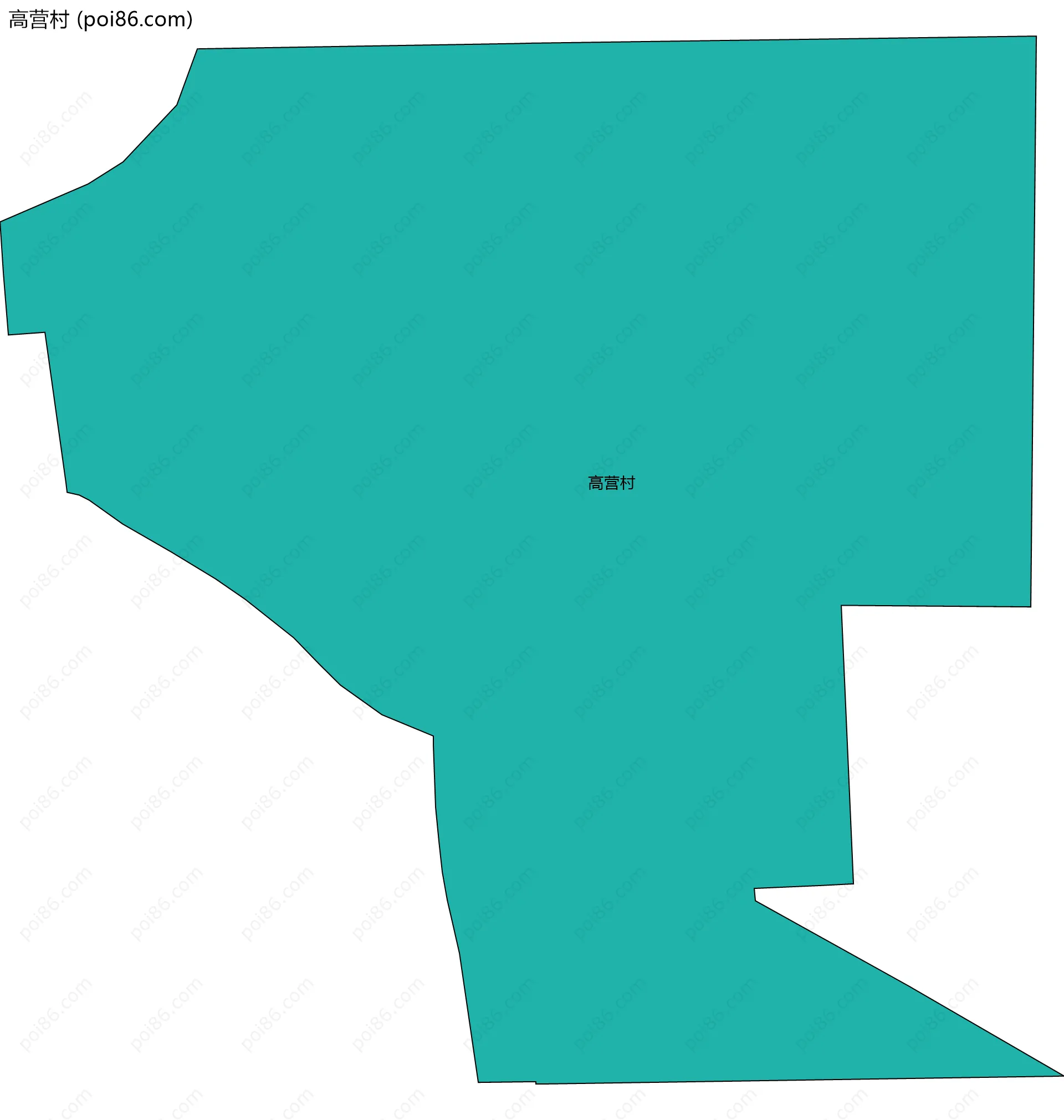 高营村边界地图