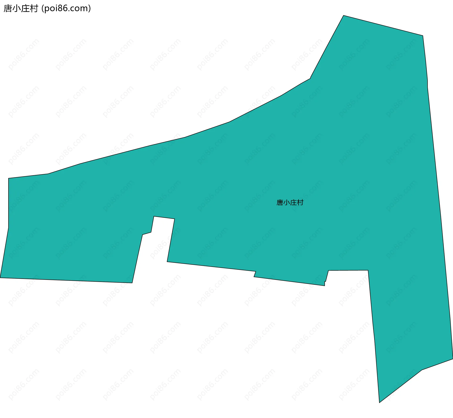 唐小庄村边界地图