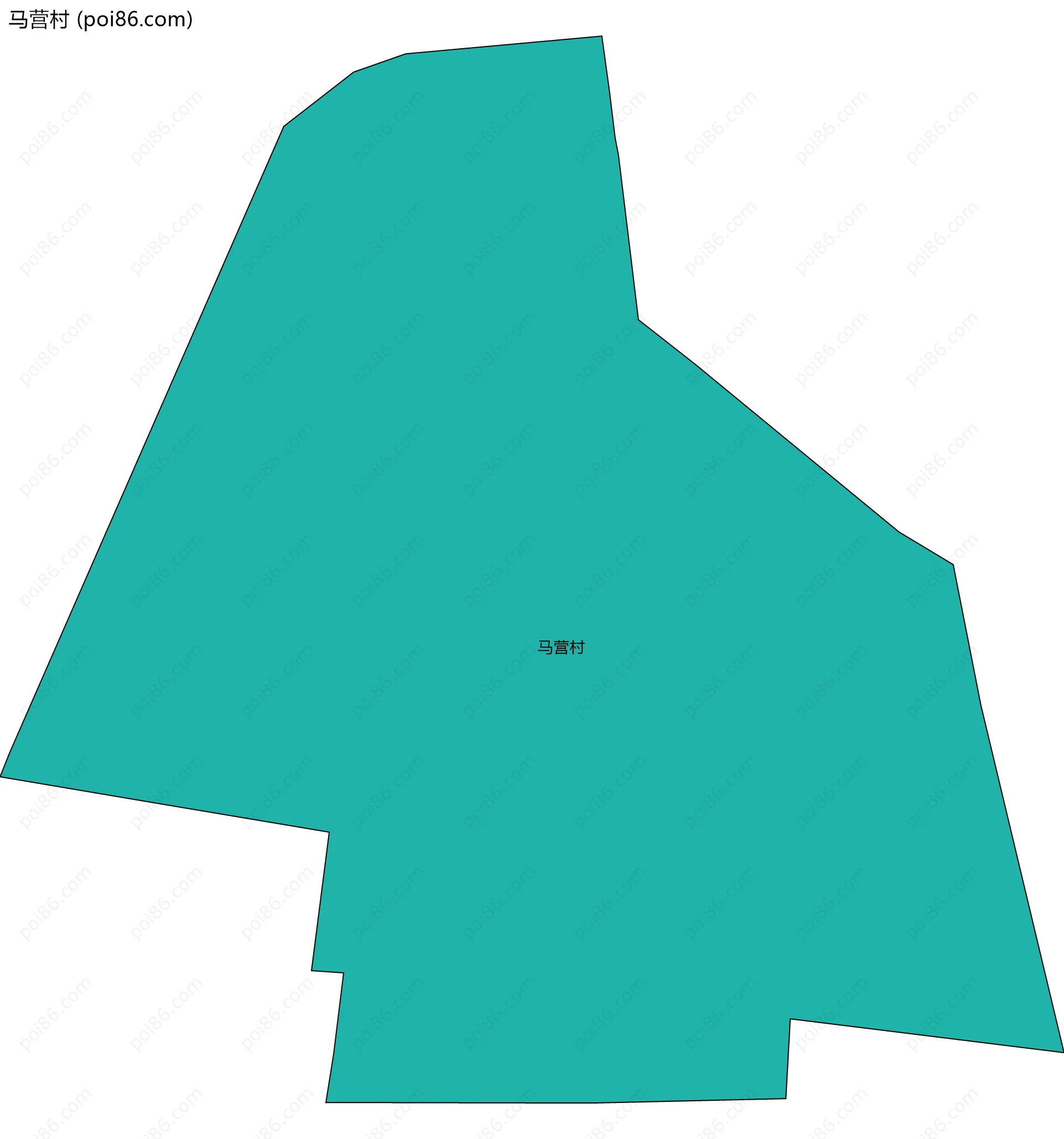 马营村边界地图