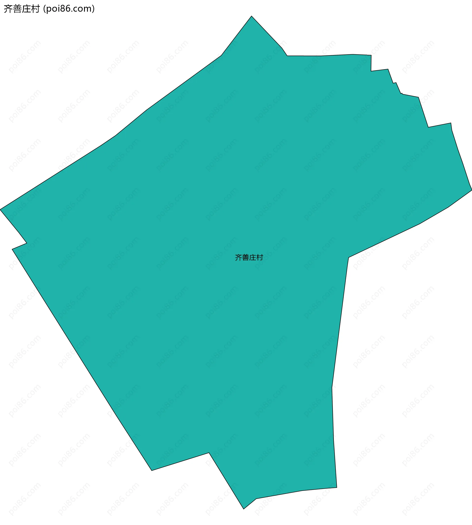 齐善庄村边界地图