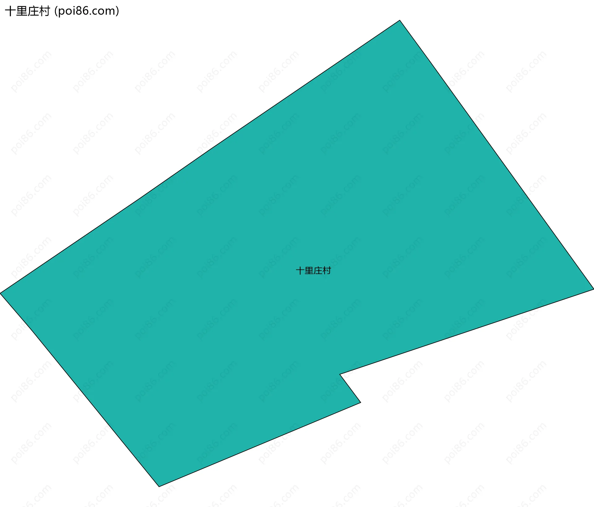 十里庄村边界地图
