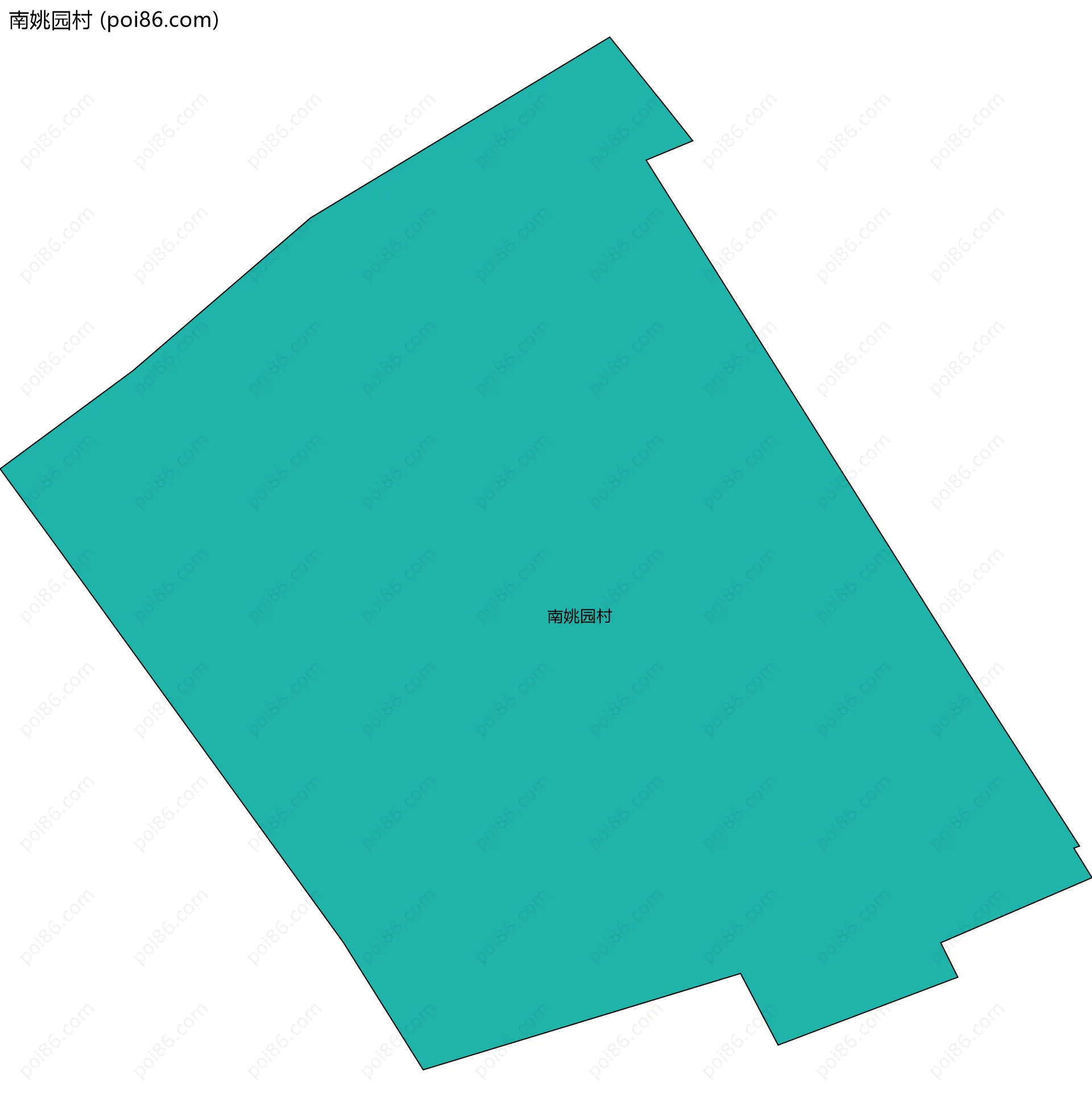 南姚园村边界地图