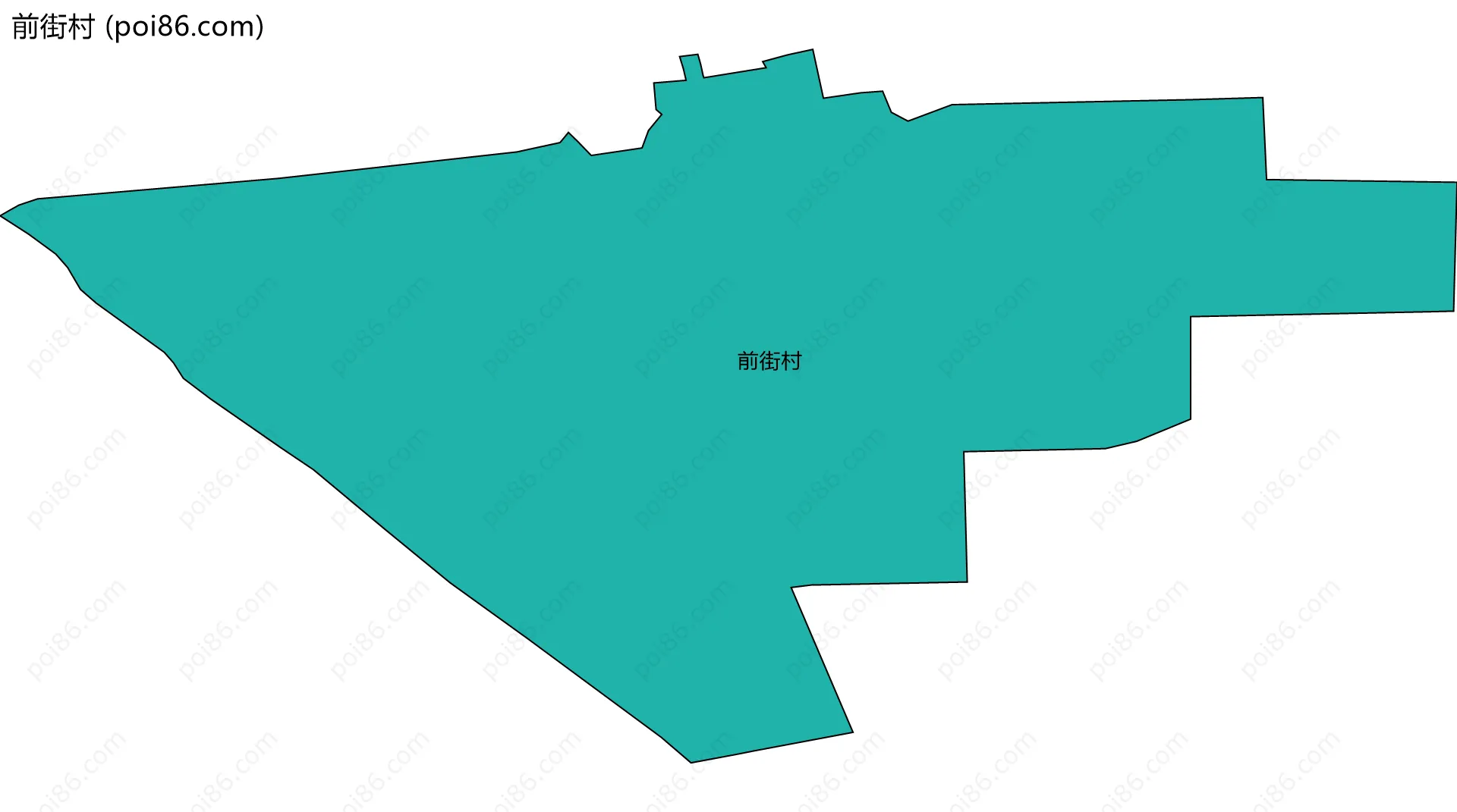 前街村边界地图