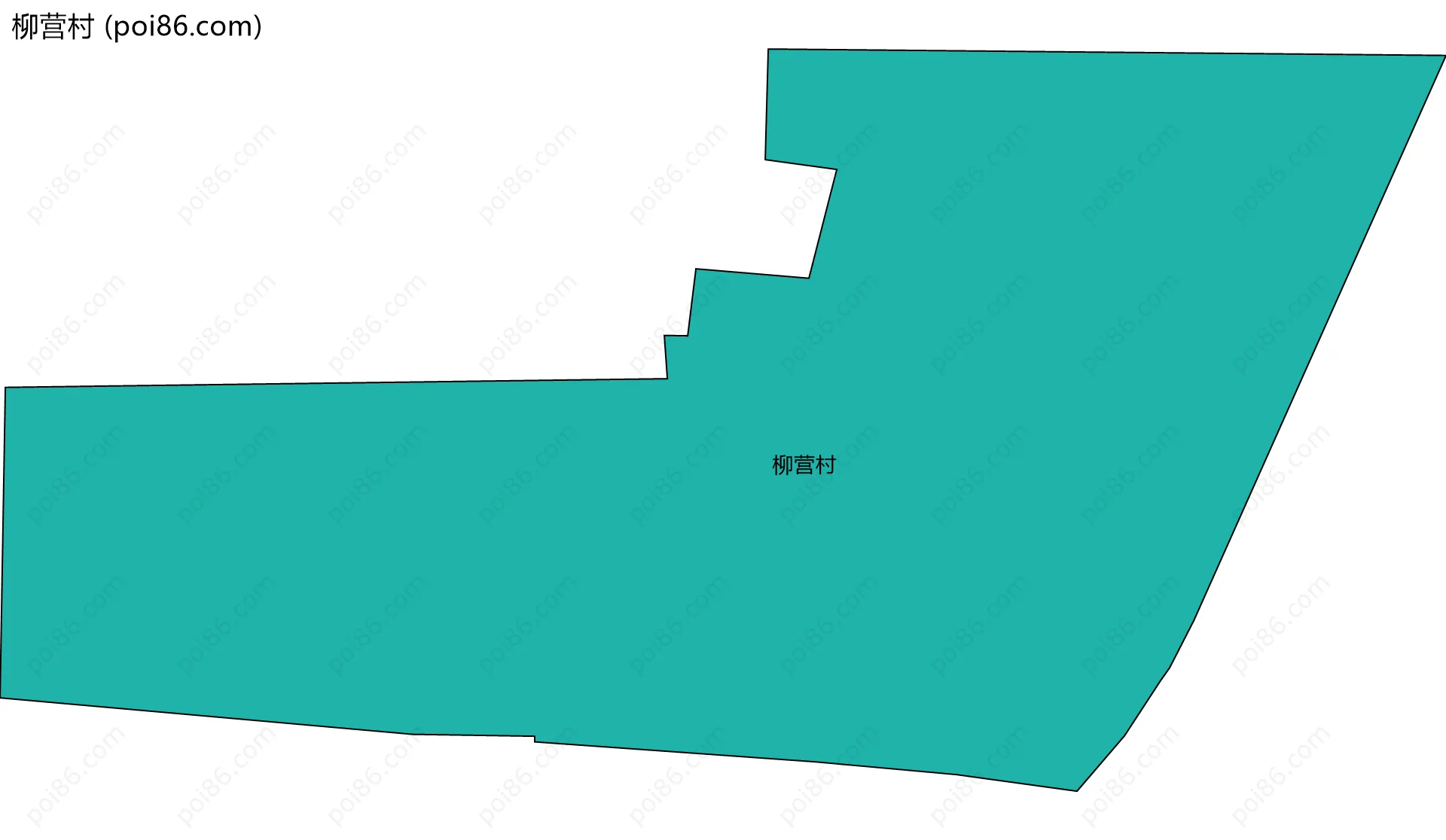 柳营村边界地图