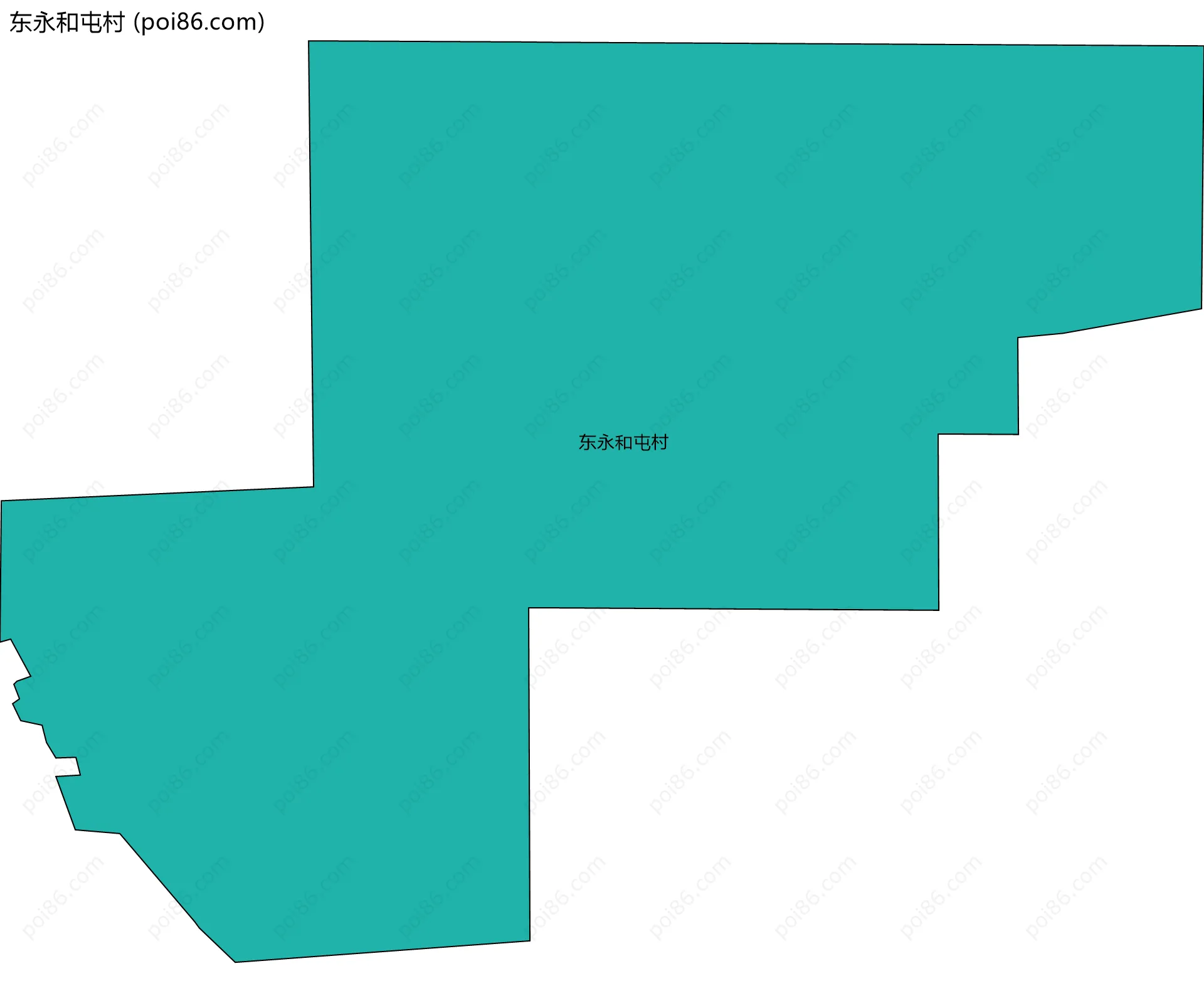 东永和屯村边界地图