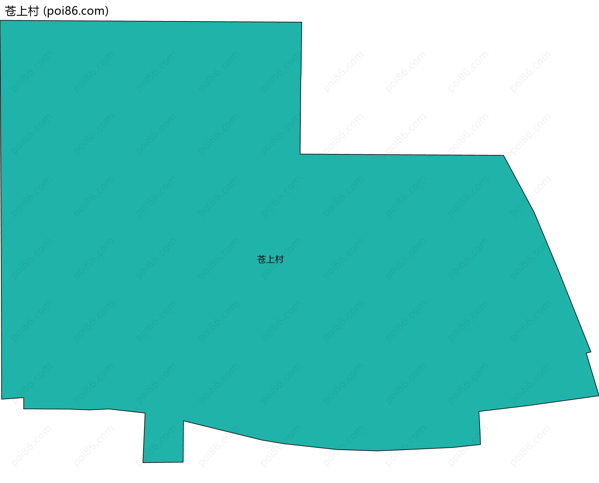 苍上村边界地图