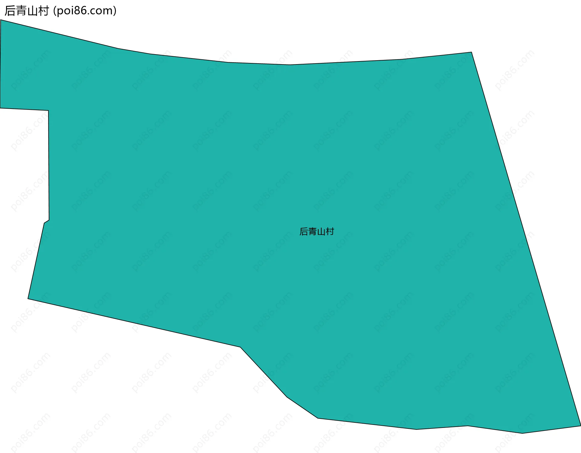 后青山村边界地图