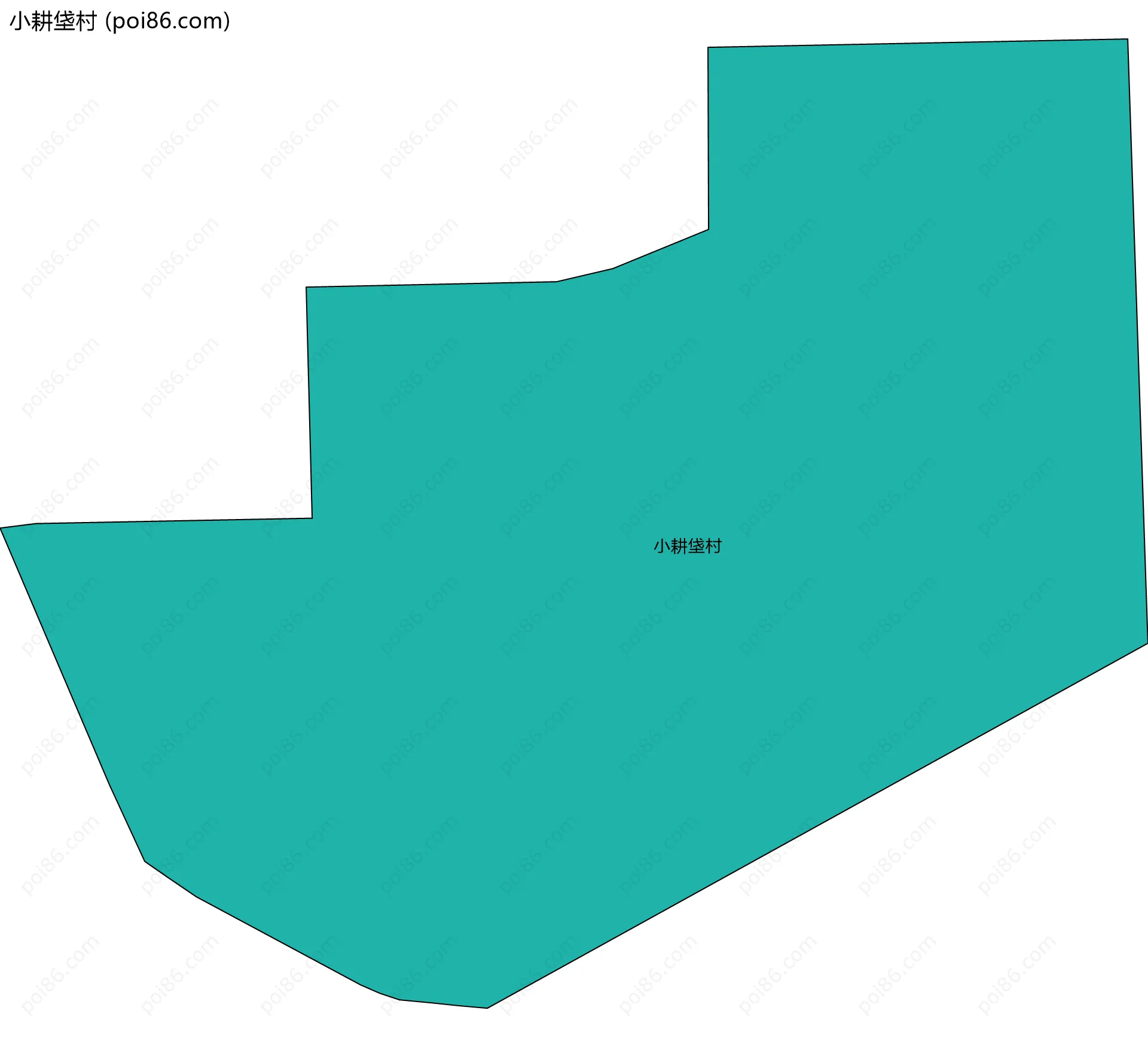 小耕垡村边界地图