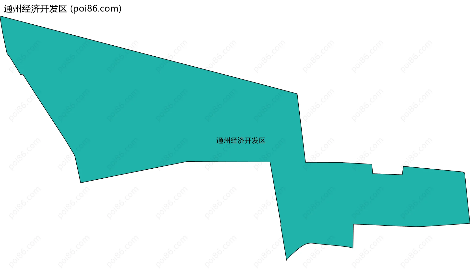 通州经济开发区边界地图