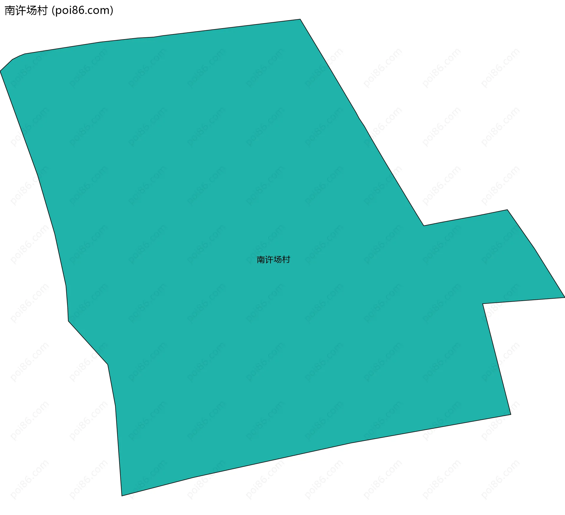 南许场村边界地图