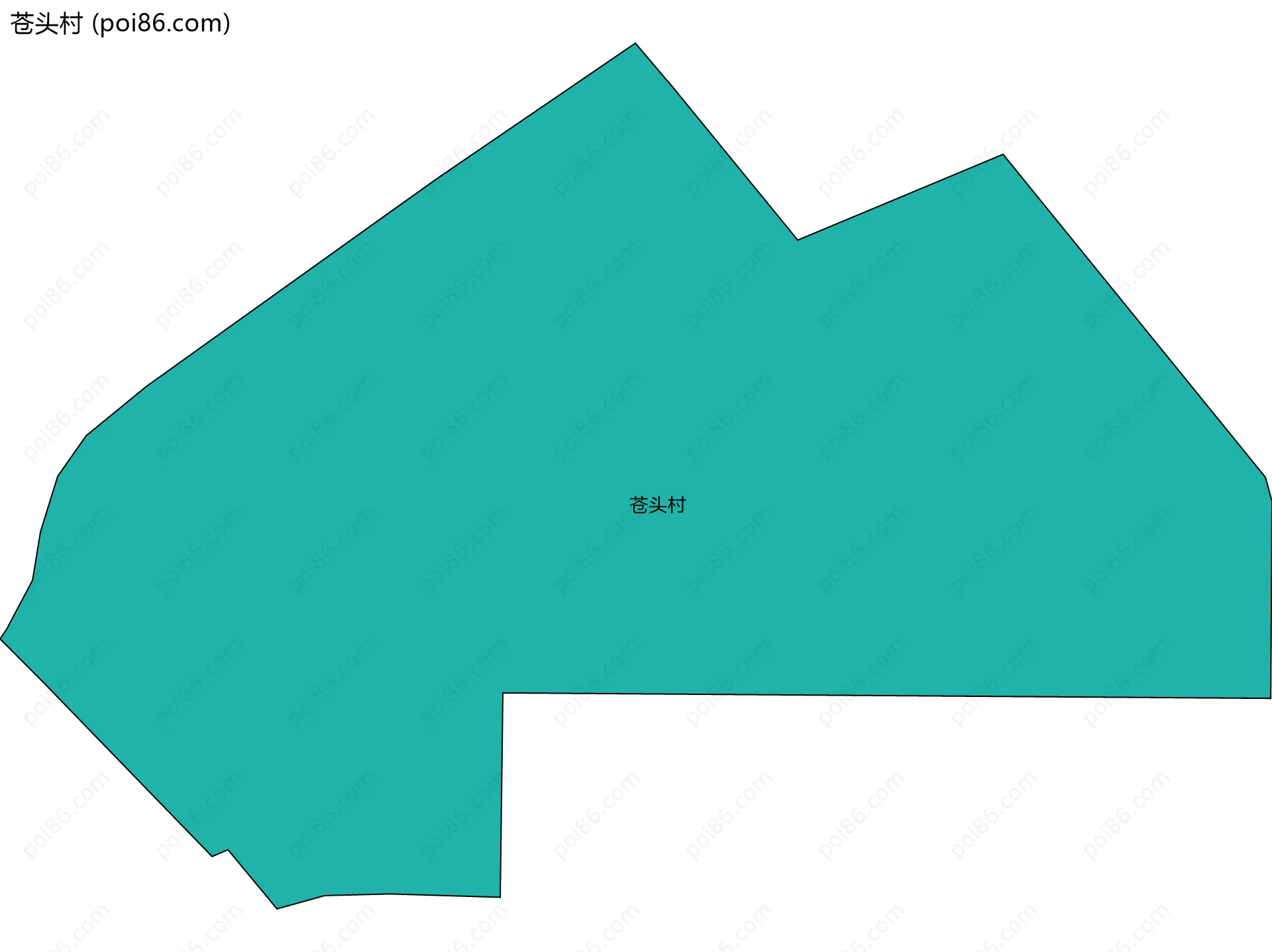 苍头村边界地图