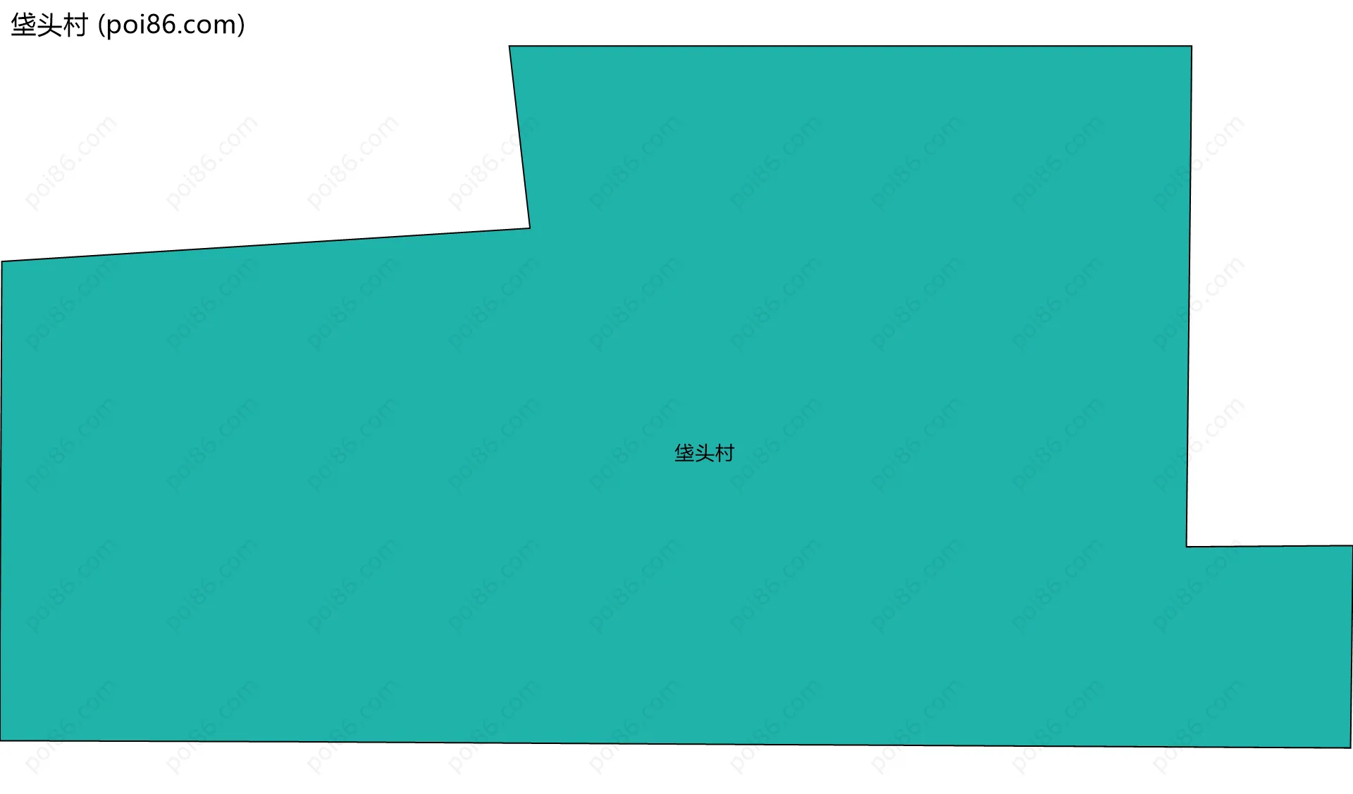 垡头村边界地图