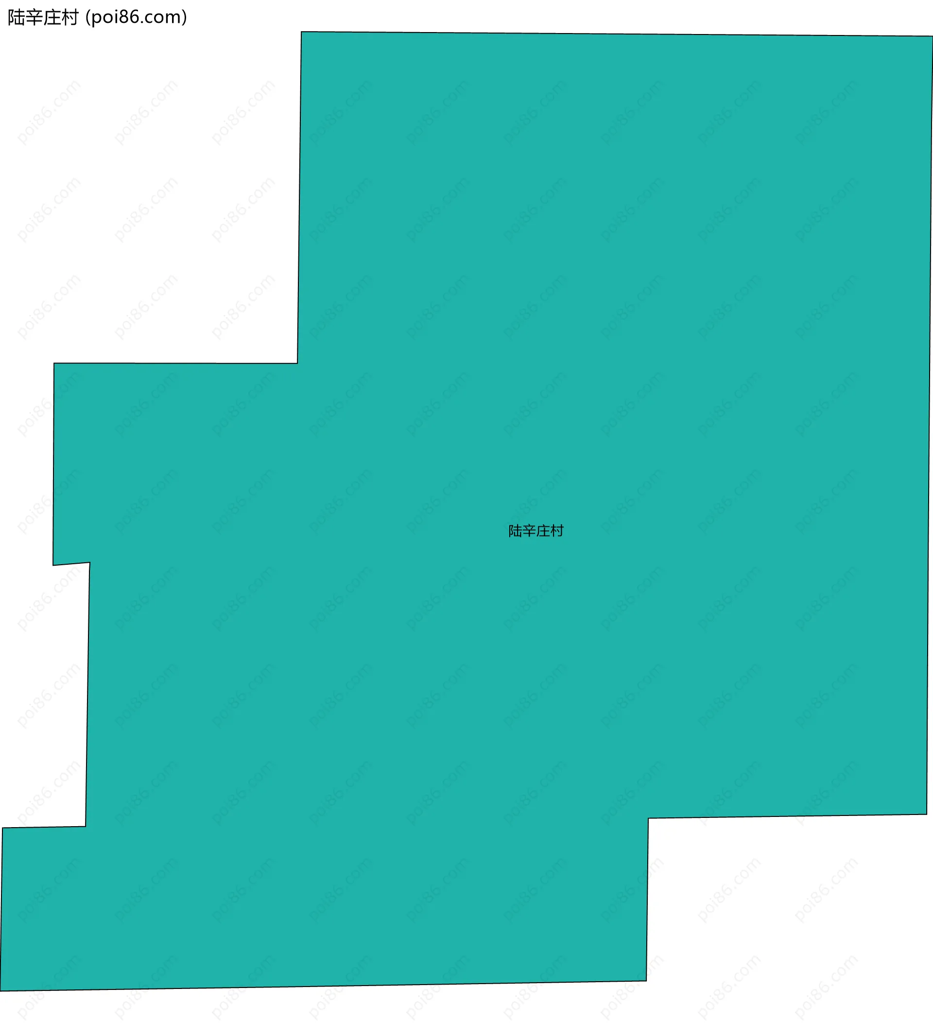 陆辛庄村边界地图